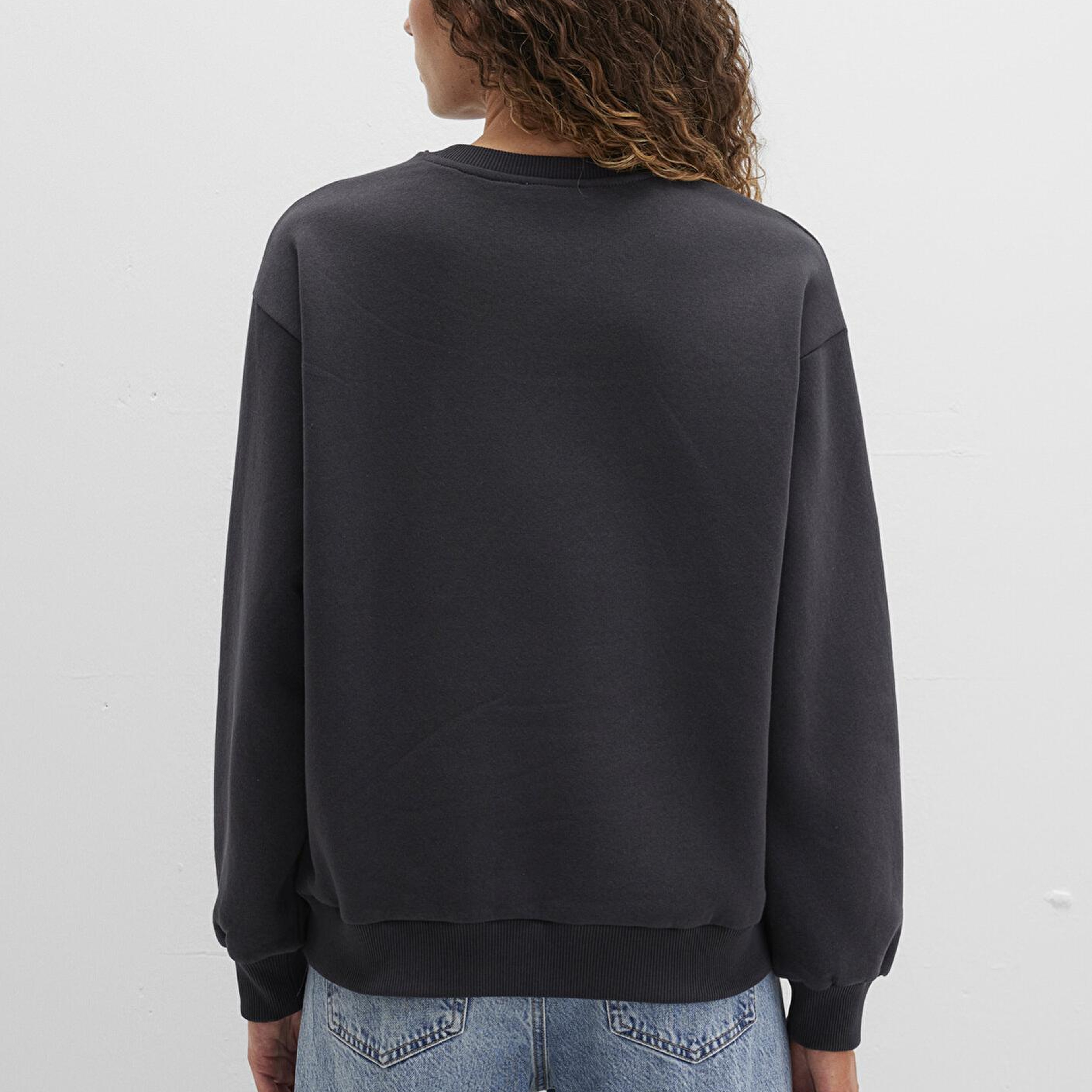 Mavi Mavi Logo Baskılı Antrasit Sweatshirt 1611656-82185