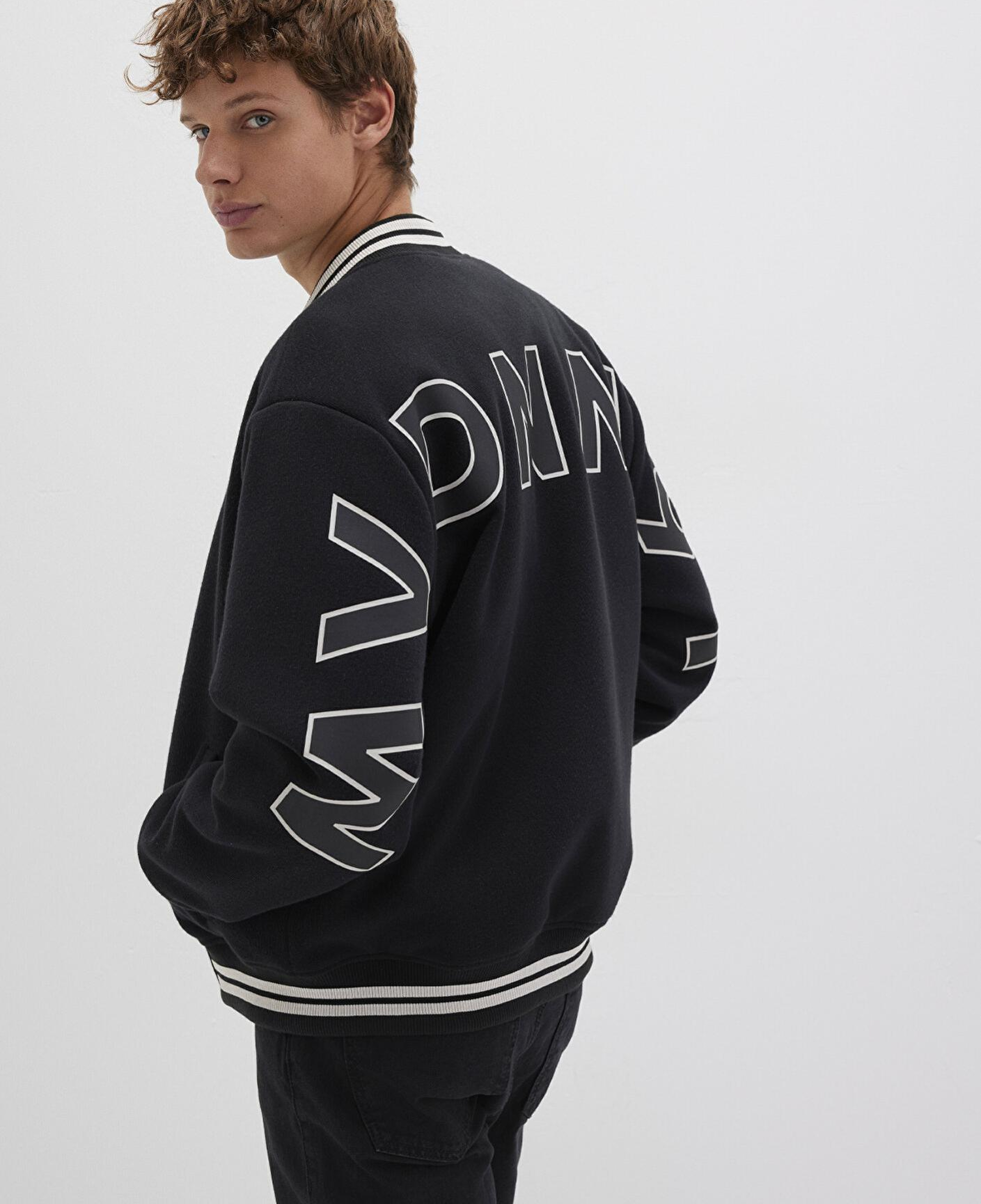 Mavi MV DNM Baskılı Bomber Ceket 0110214-71379