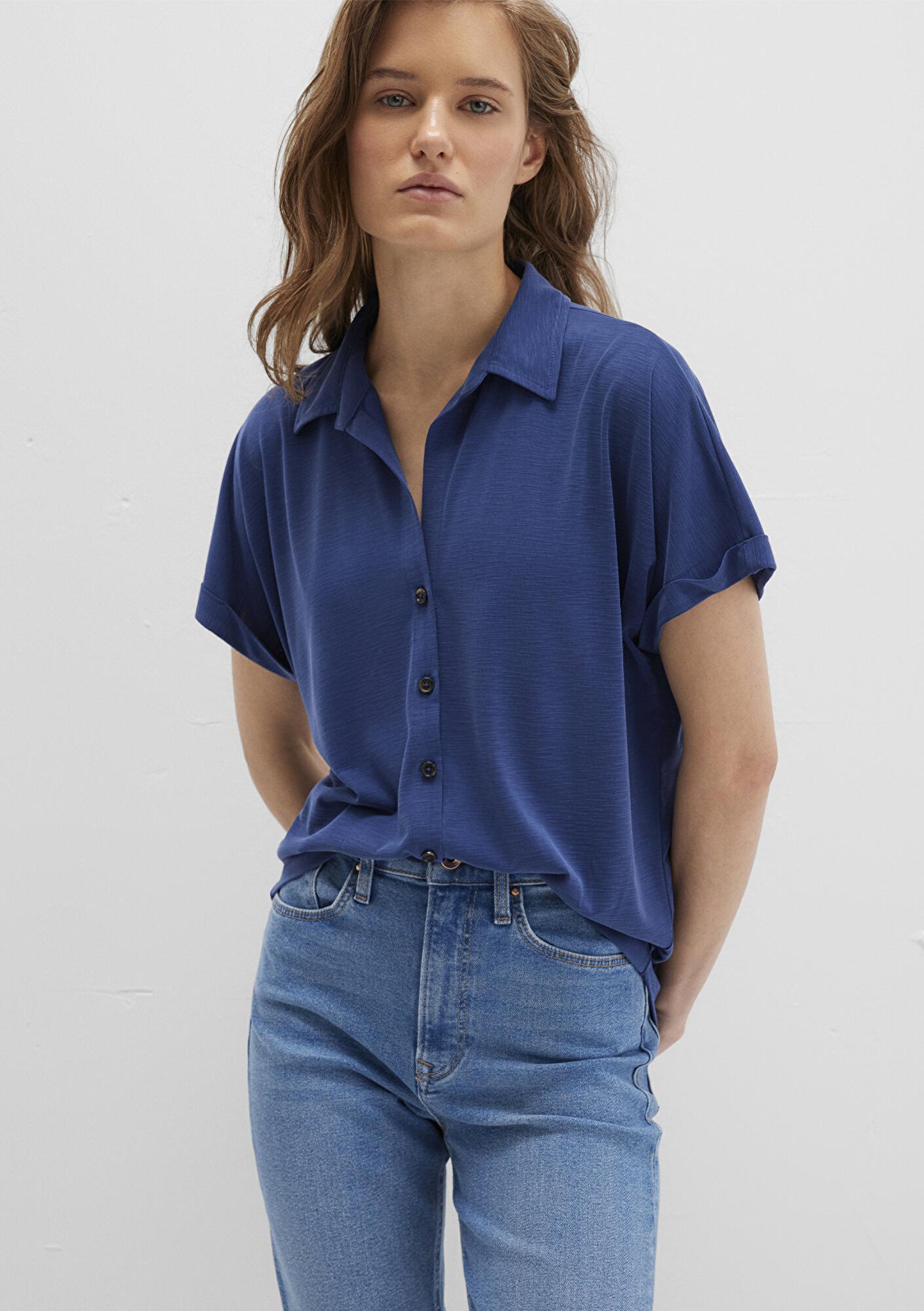 Mavi Lux Touch (TENCEL™) Mavi Modal Gömlek Regular Fit / Normal Kesim 168081-70491