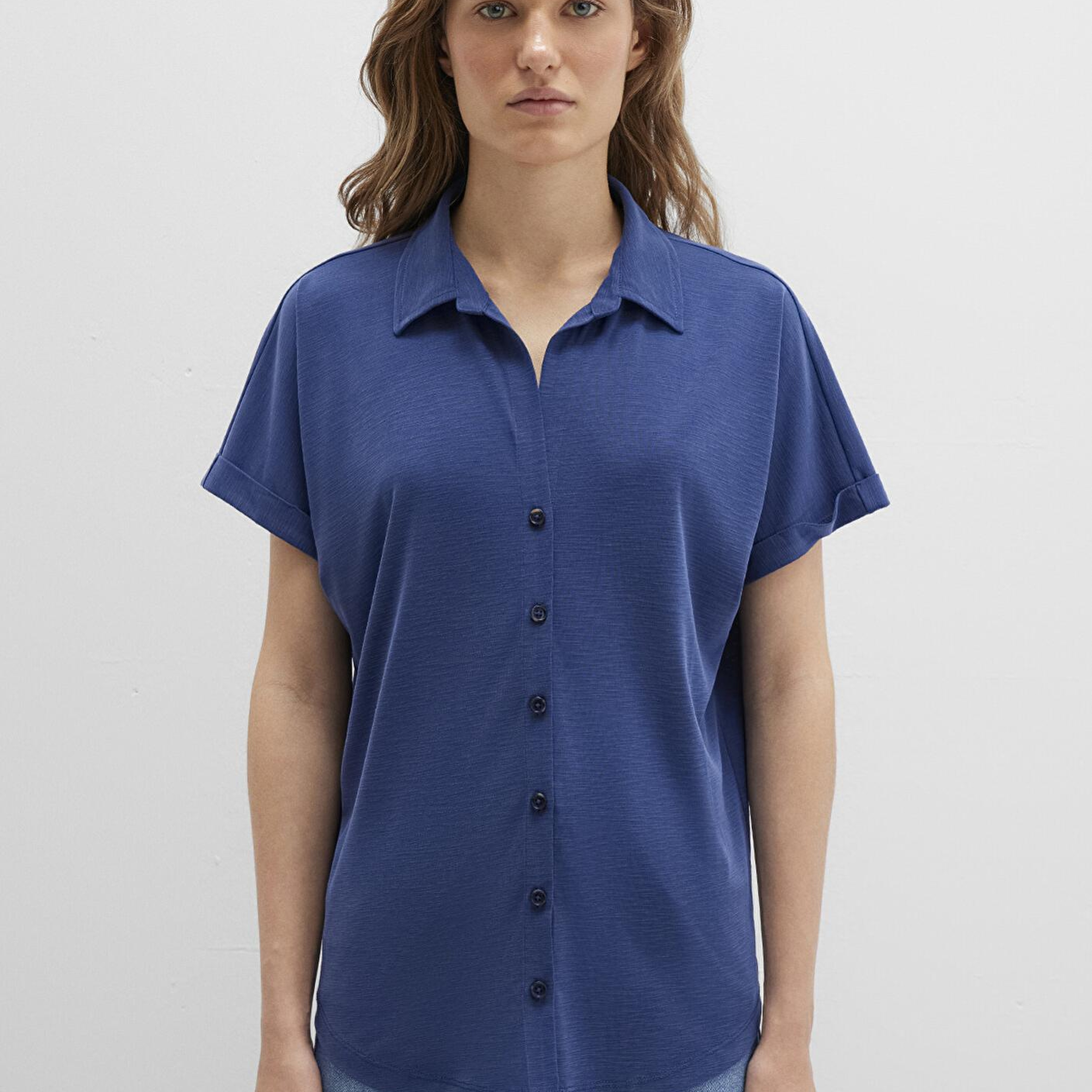 Mavi Lux Touch (TENCEL™) Mavi Modal Gömlek Regular Fit / Normal Kesim 168081-70491