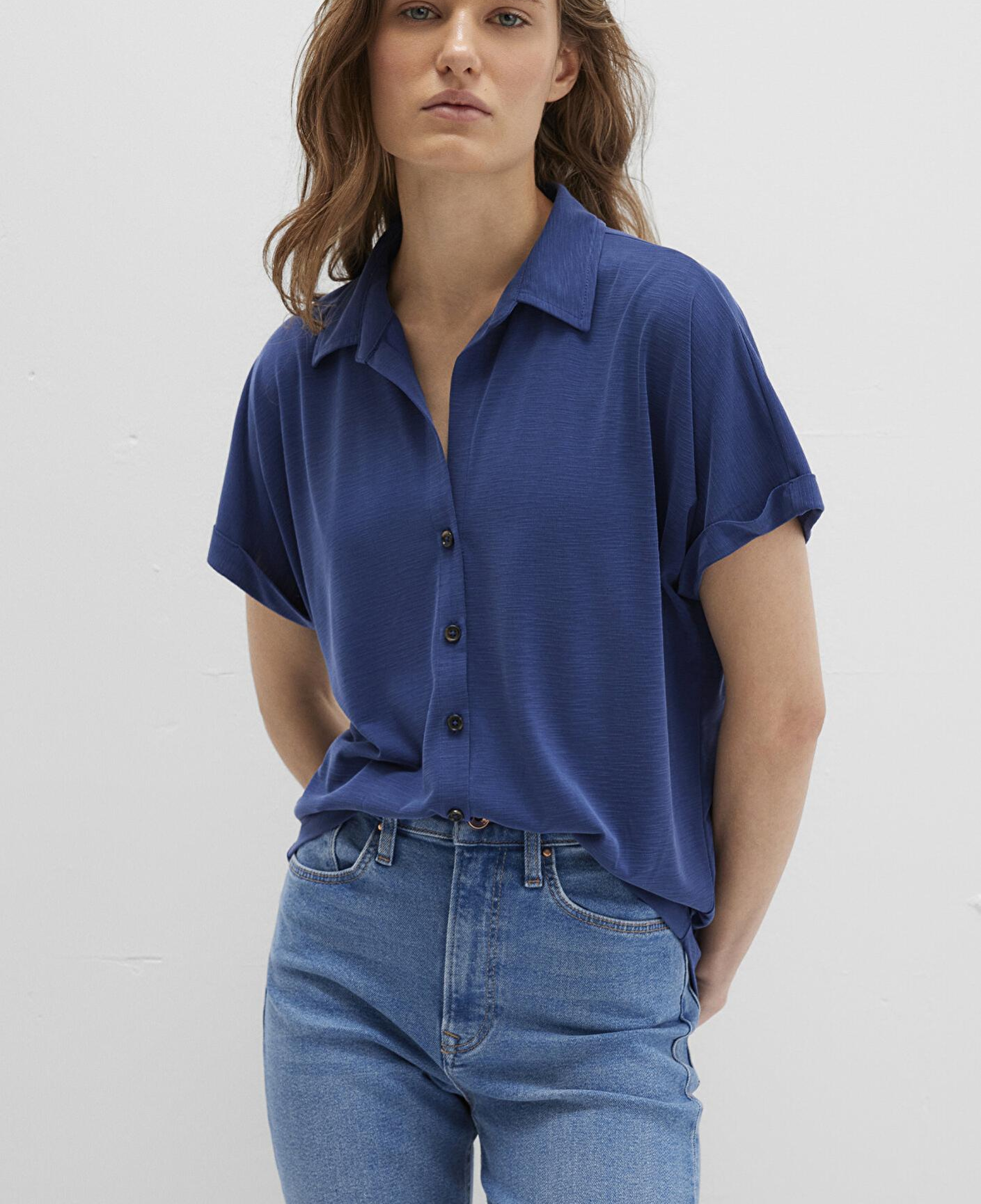 Mavi Lux Touch (TENCEL™) Mavi Modal Gömlek Regular Fit / Normal Kesim 168081-70491