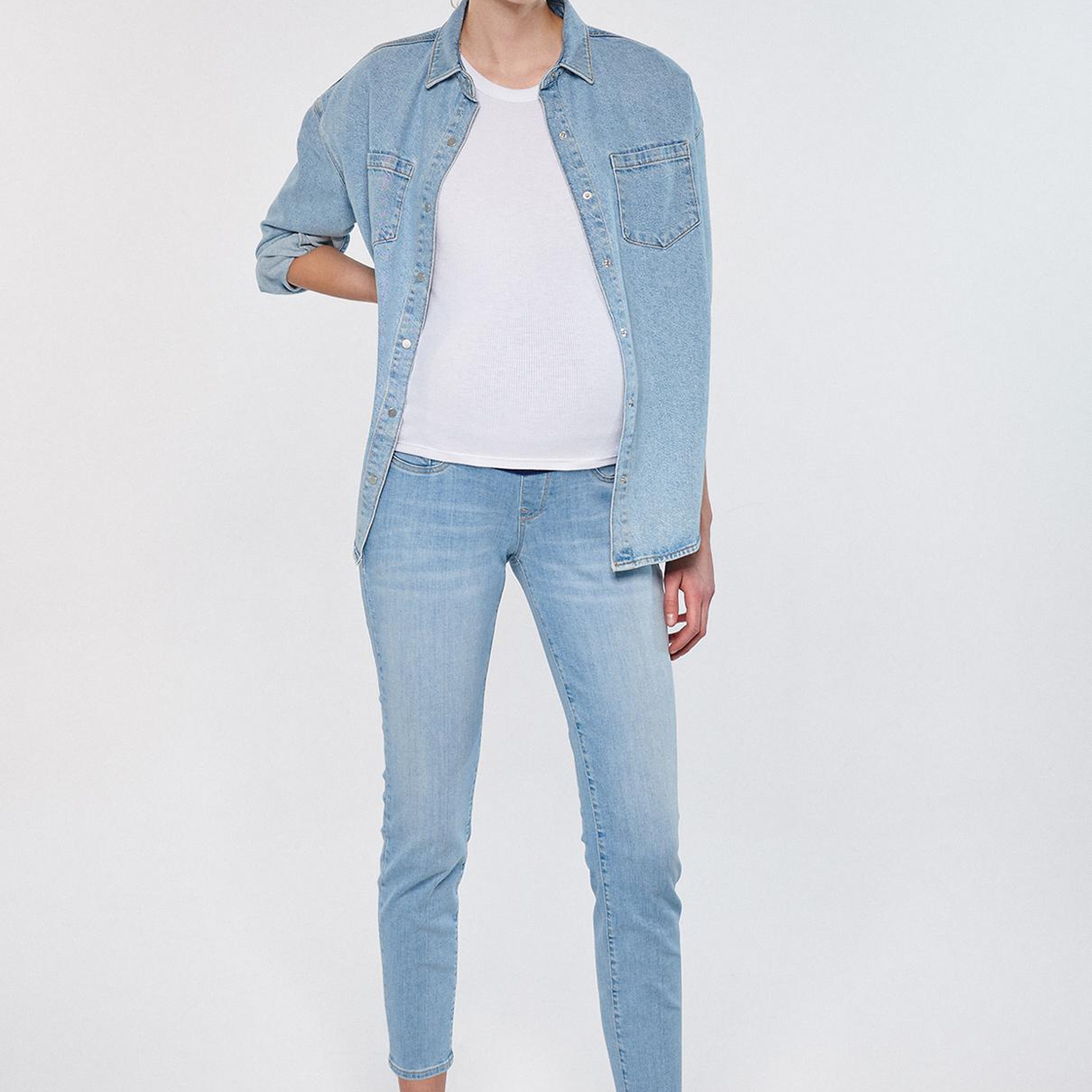 Mavi Vanessa Everyday Puslu Açık Mavi Jean Pantolon 1043284482