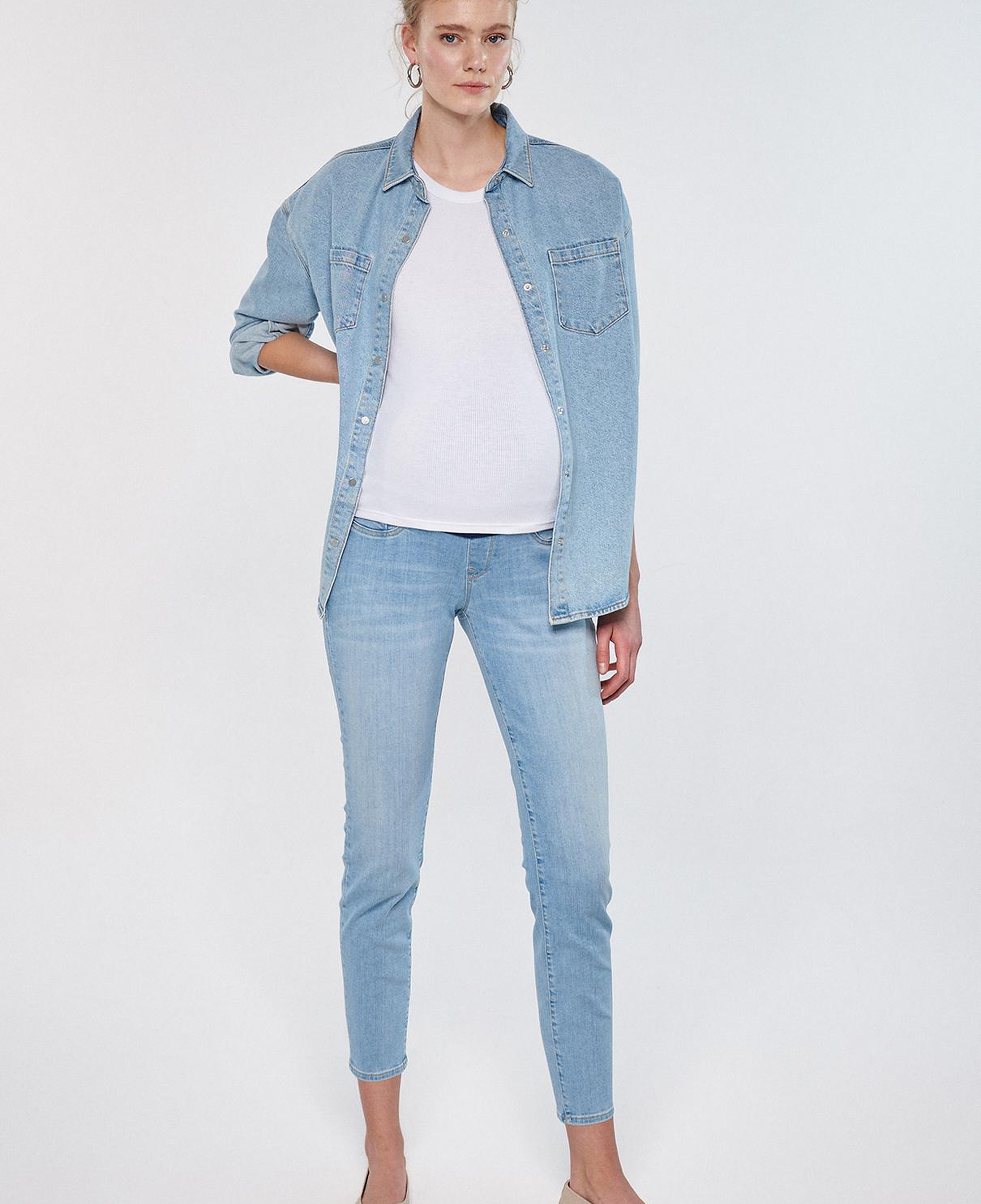 Mavi Vanessa Everyday Puslu Açık Mavi Jean Pantolon 1043284482