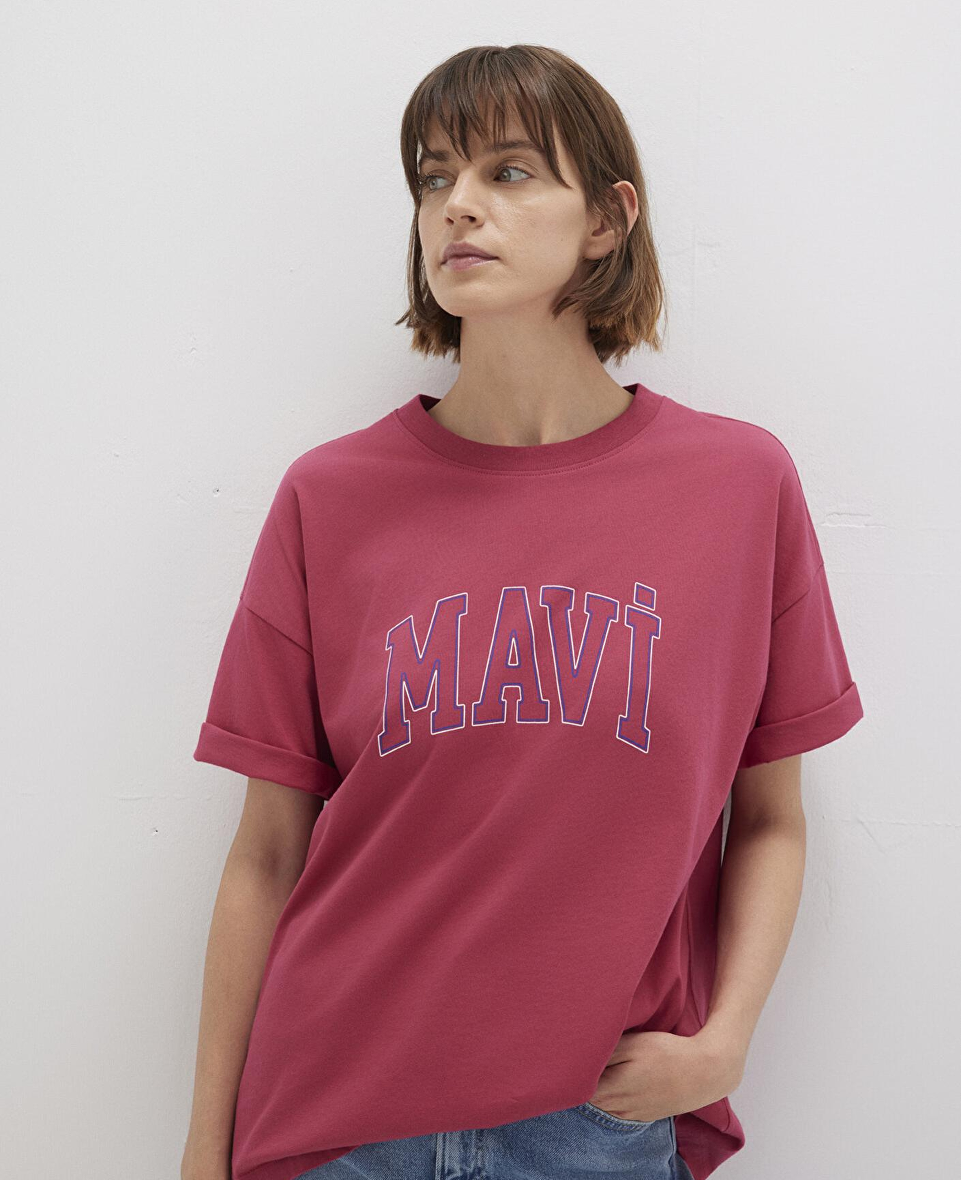 Mavi Mavi Logo Baskılı Pembe Tişört Regular Fit / Normal Kesim 1611193-70931