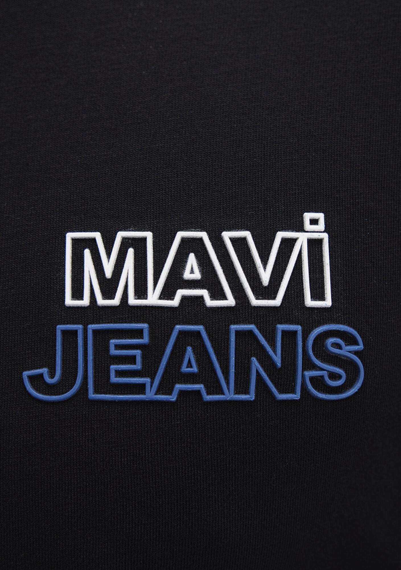 Mavi Mavi Jeans Baskılı Siyah Tişört Slim Fit / Dar Kesim 066841-900