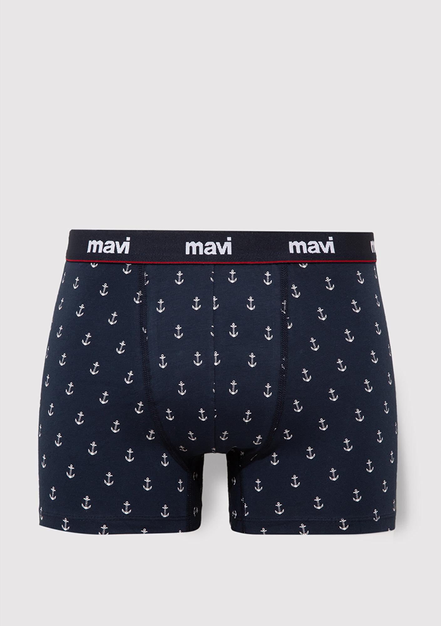 Mavi Baskılı Lacivert Boxer 0910735-30717