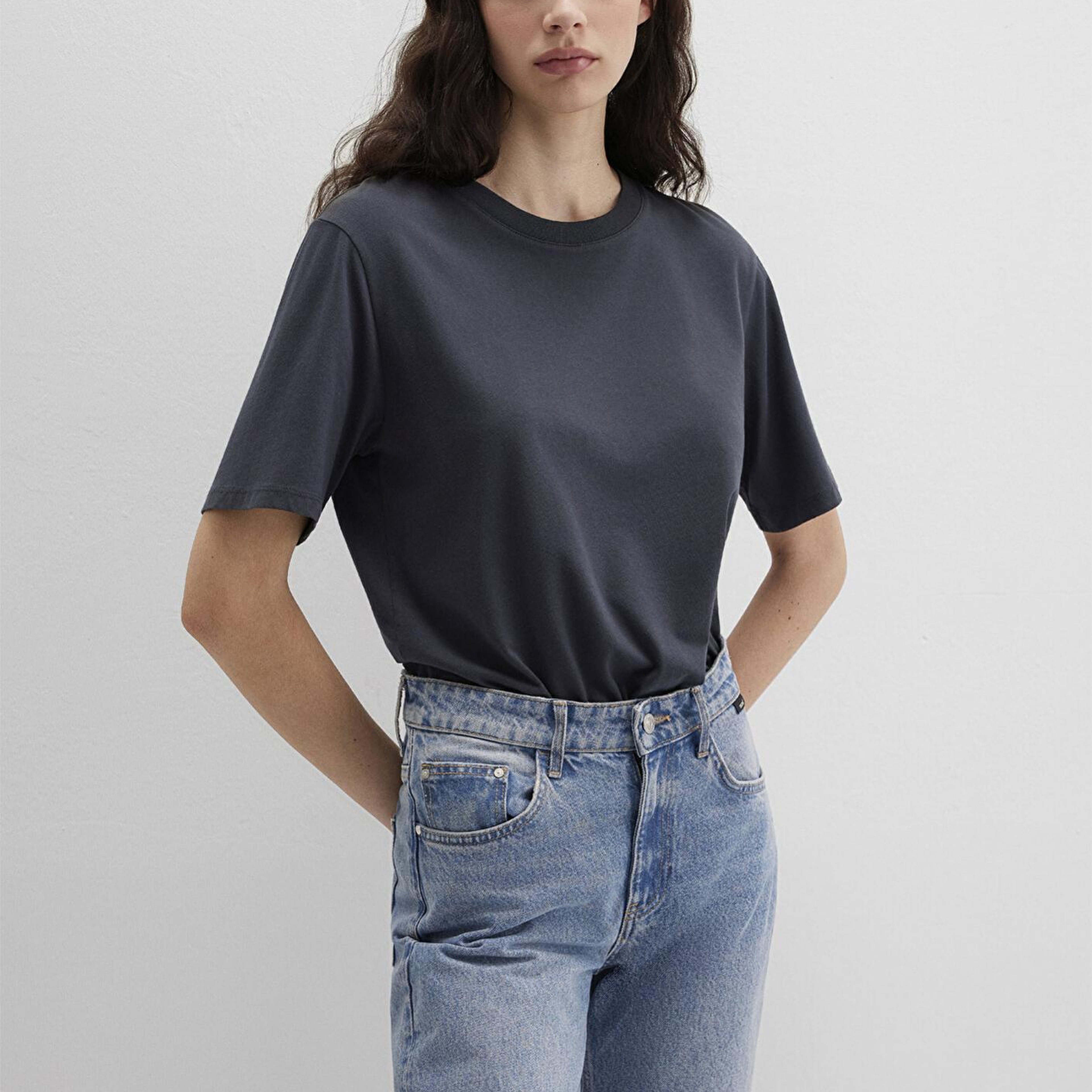 Mavi Biskilet Yaka Lacivert Basic Tişört Regular Fit / Normal Kesim 1600955-70726