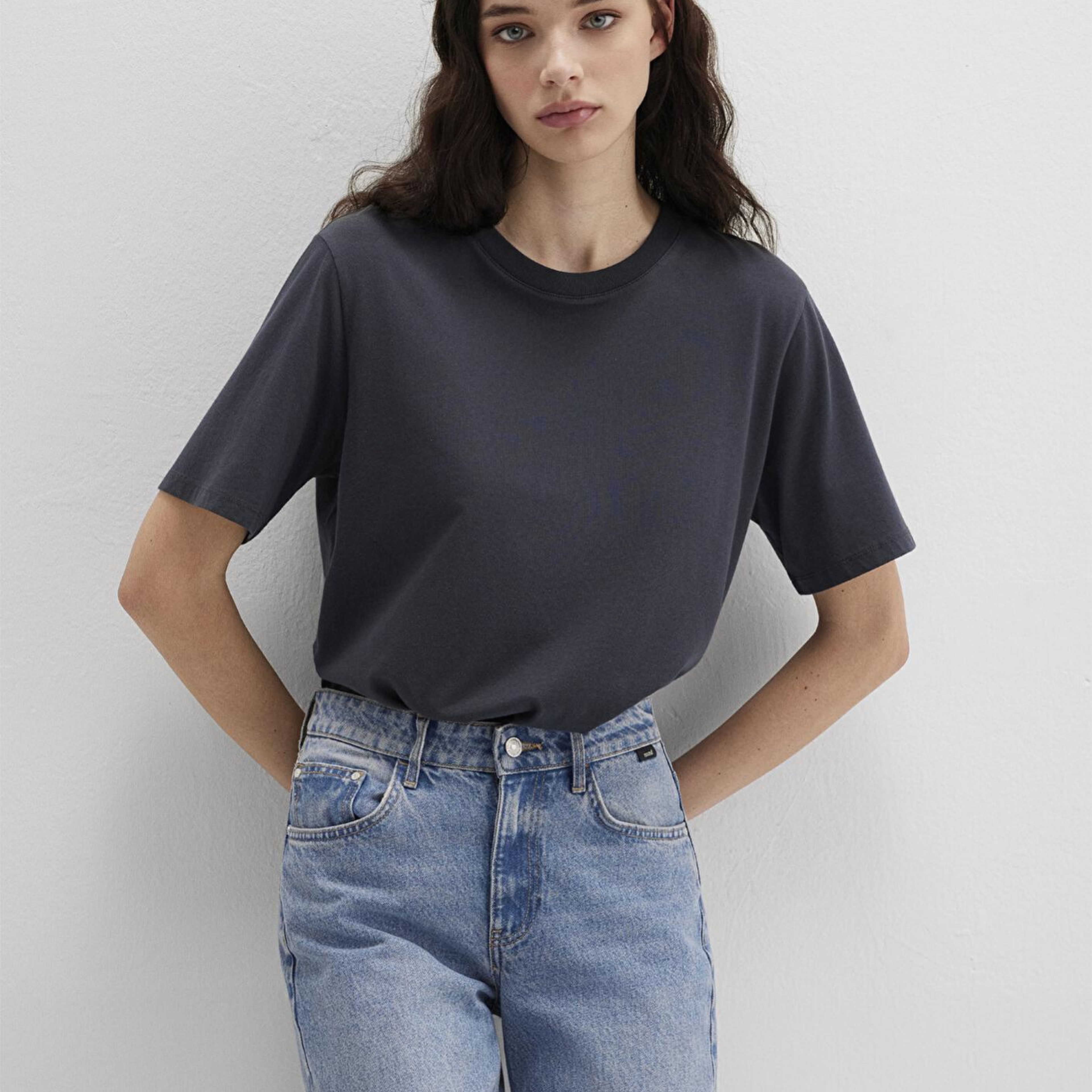 Mavi Biskilet Yaka Lacivert Basic Tişört Regular Fit / Normal Kesim 1600955-70726