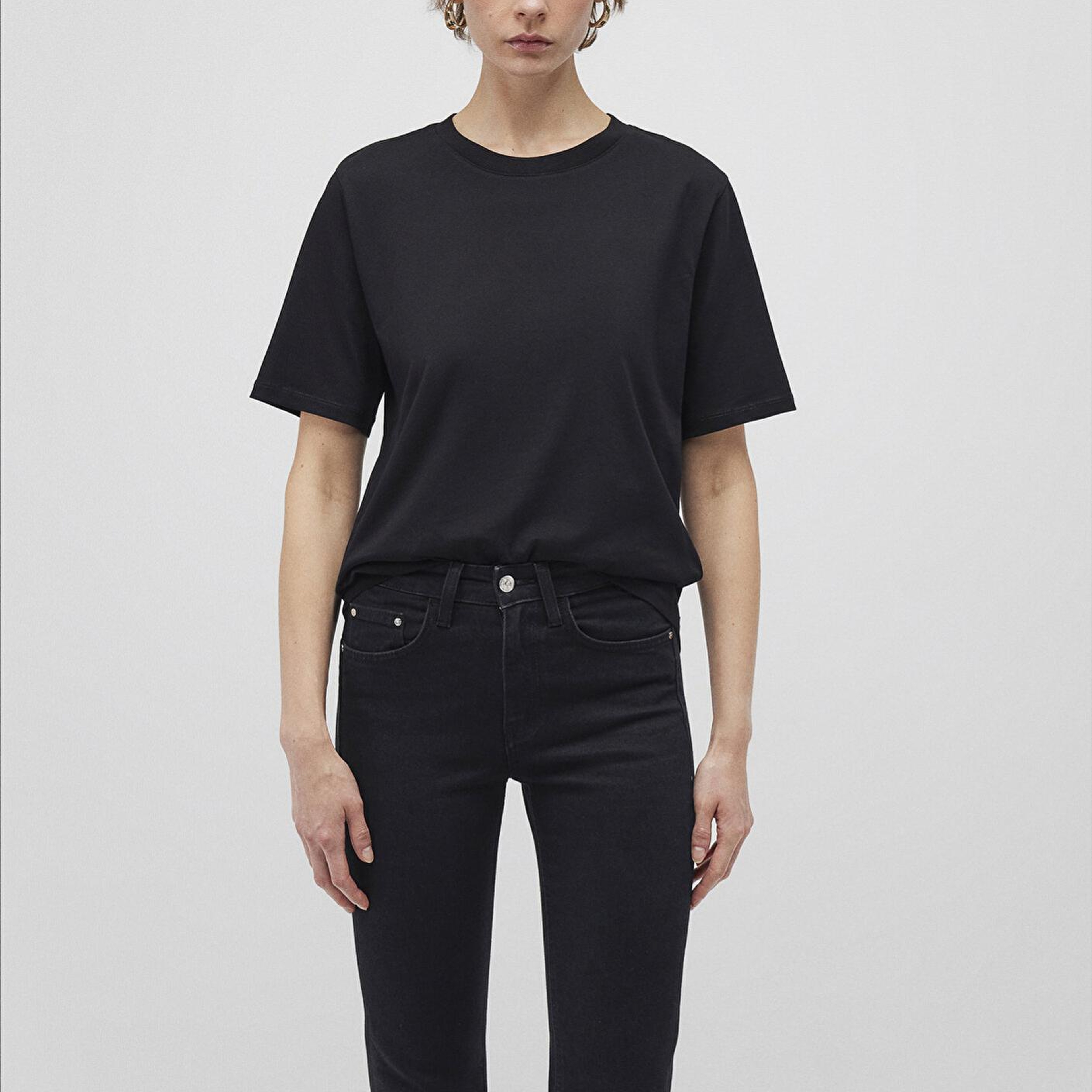 Mavi 2li Kadın Basic Tişört Regular Fit / Normal Kesim 1611366-900