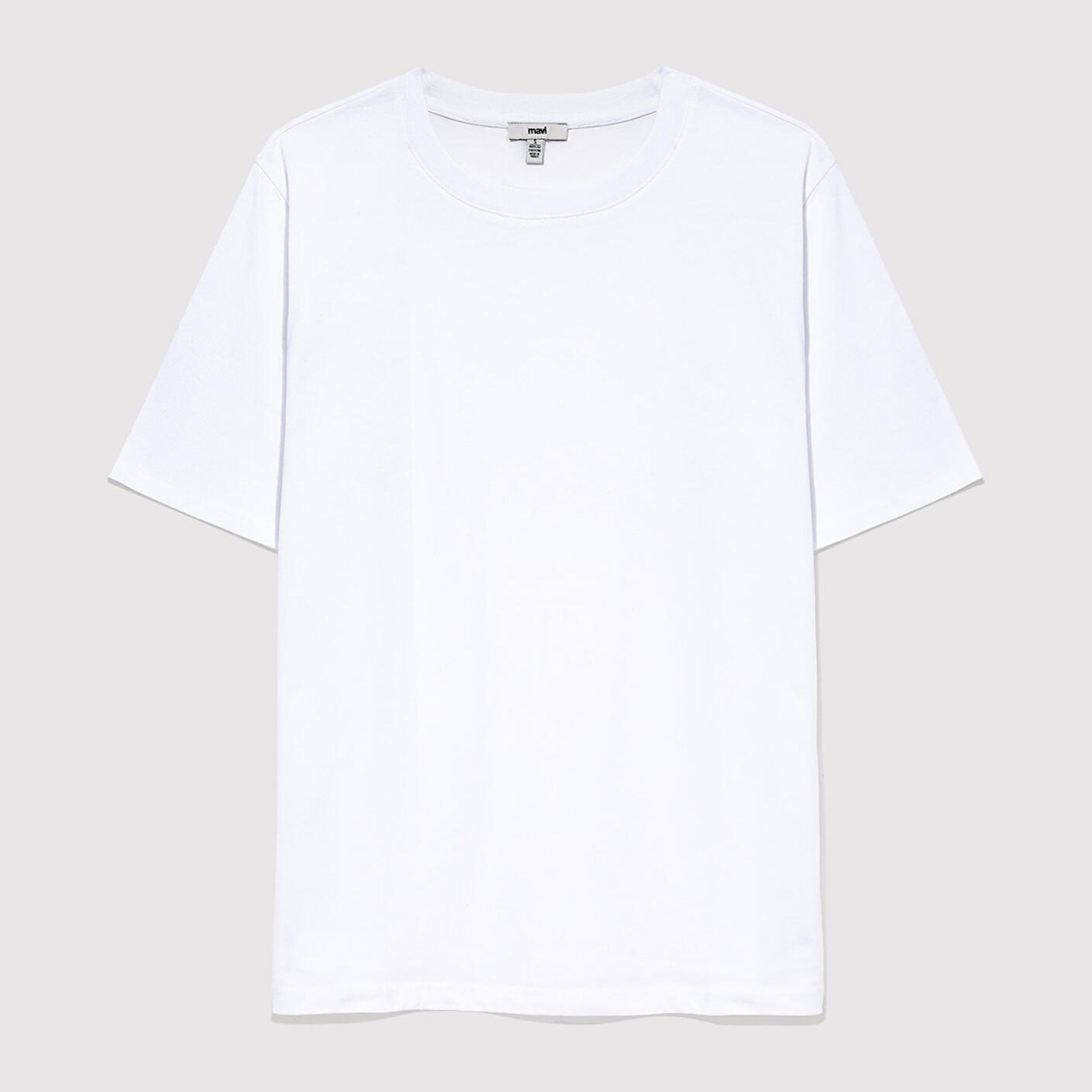 Mavi 2li Fitted Kadın Basic Tişört Fitted / Vücuda Oturan Kesim 1611365-900