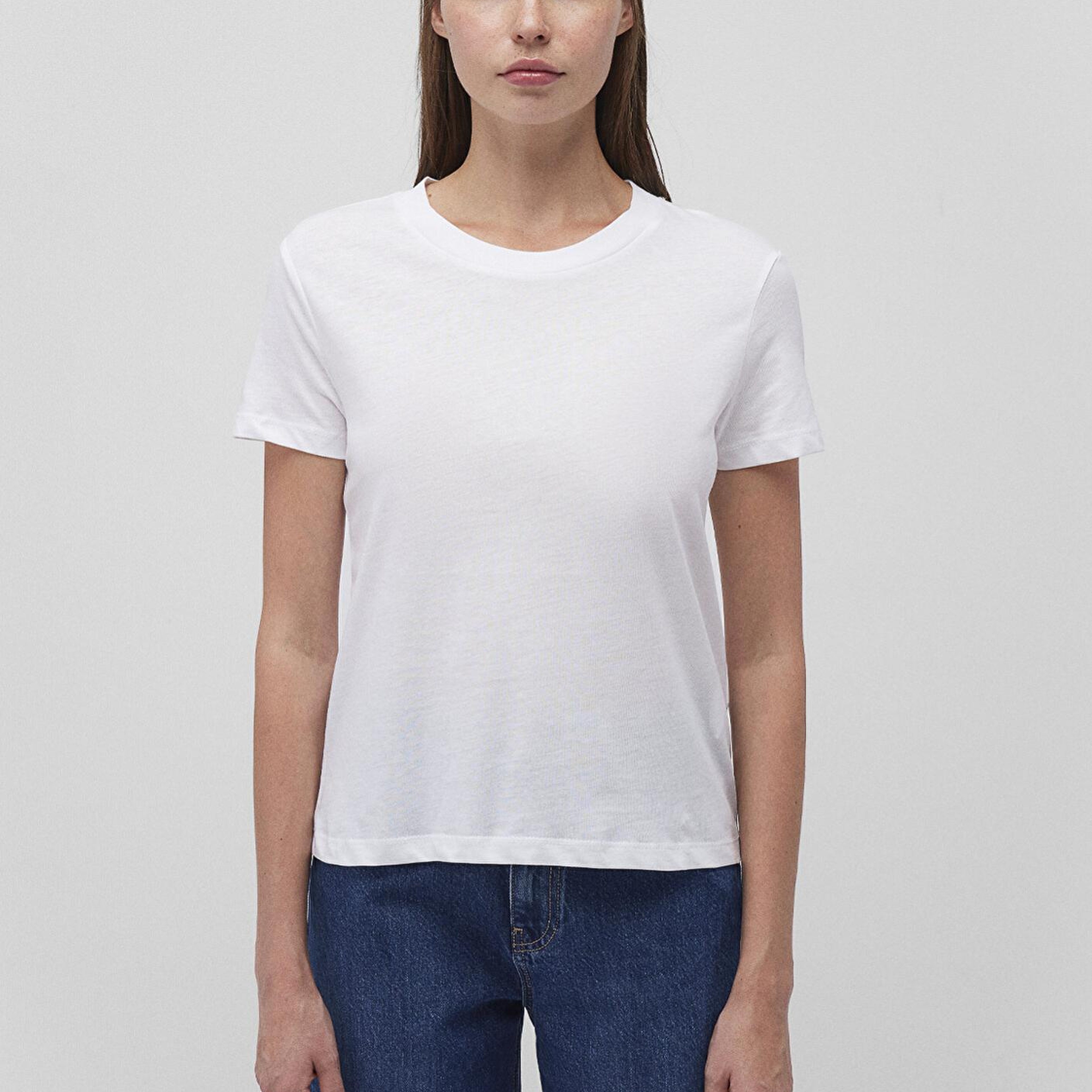 Mavi 2li Fitted Kadın Basic Tişört Fitted / Vücuda Oturan Kesim 1611365-900