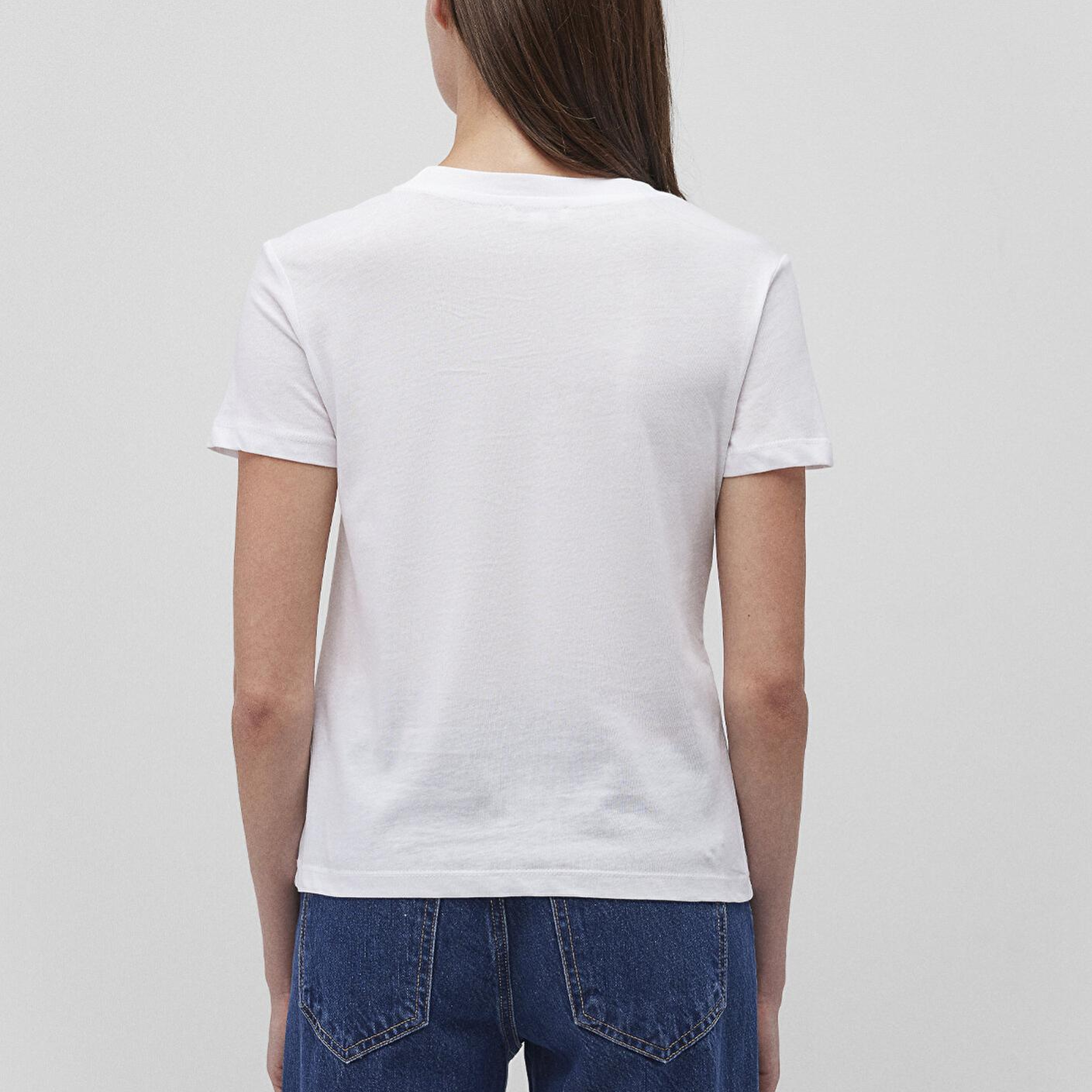 Mavi 2li Fitted Kadın Basic Tişört Fitted / Vücuda Oturan Kesim 1611365-900