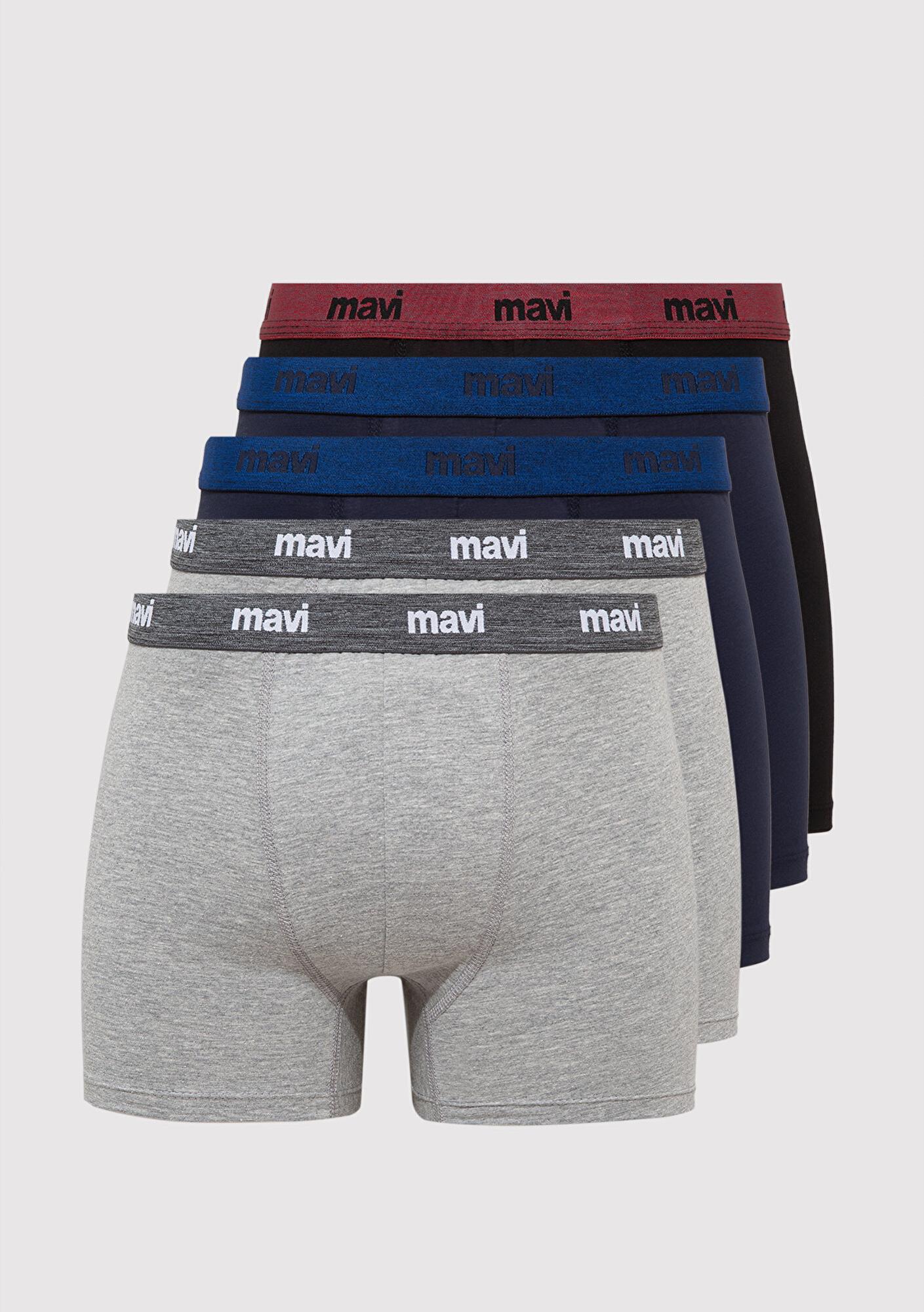 Mavi 5li Basic Boxer 0910618-900