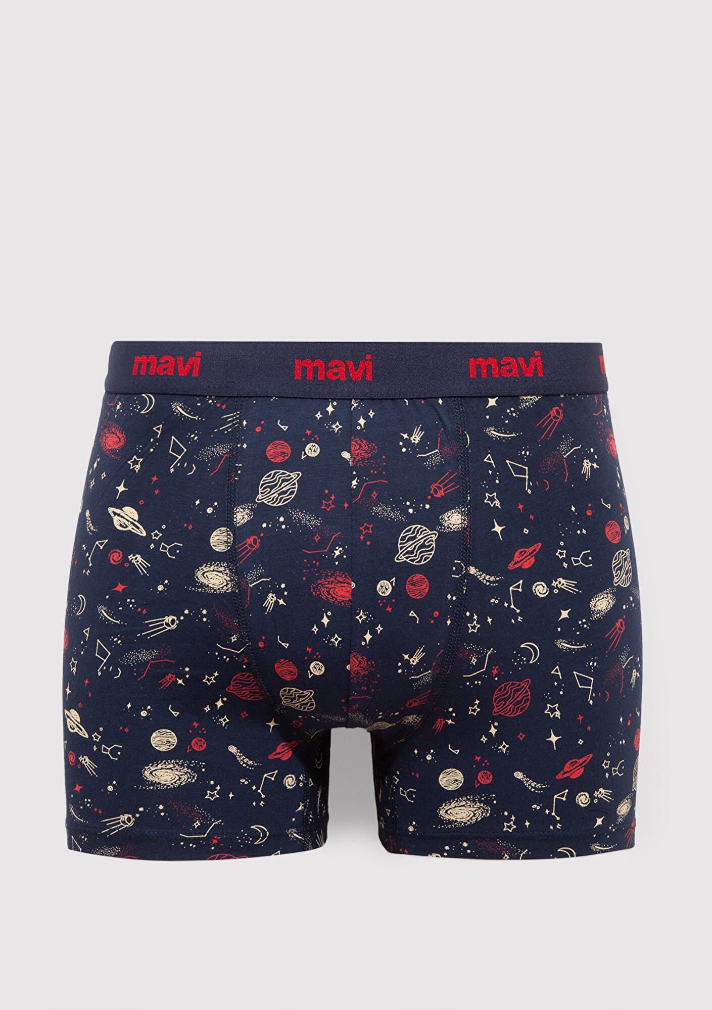 Mavi 3lü Lacivert Boxer 0910616-900