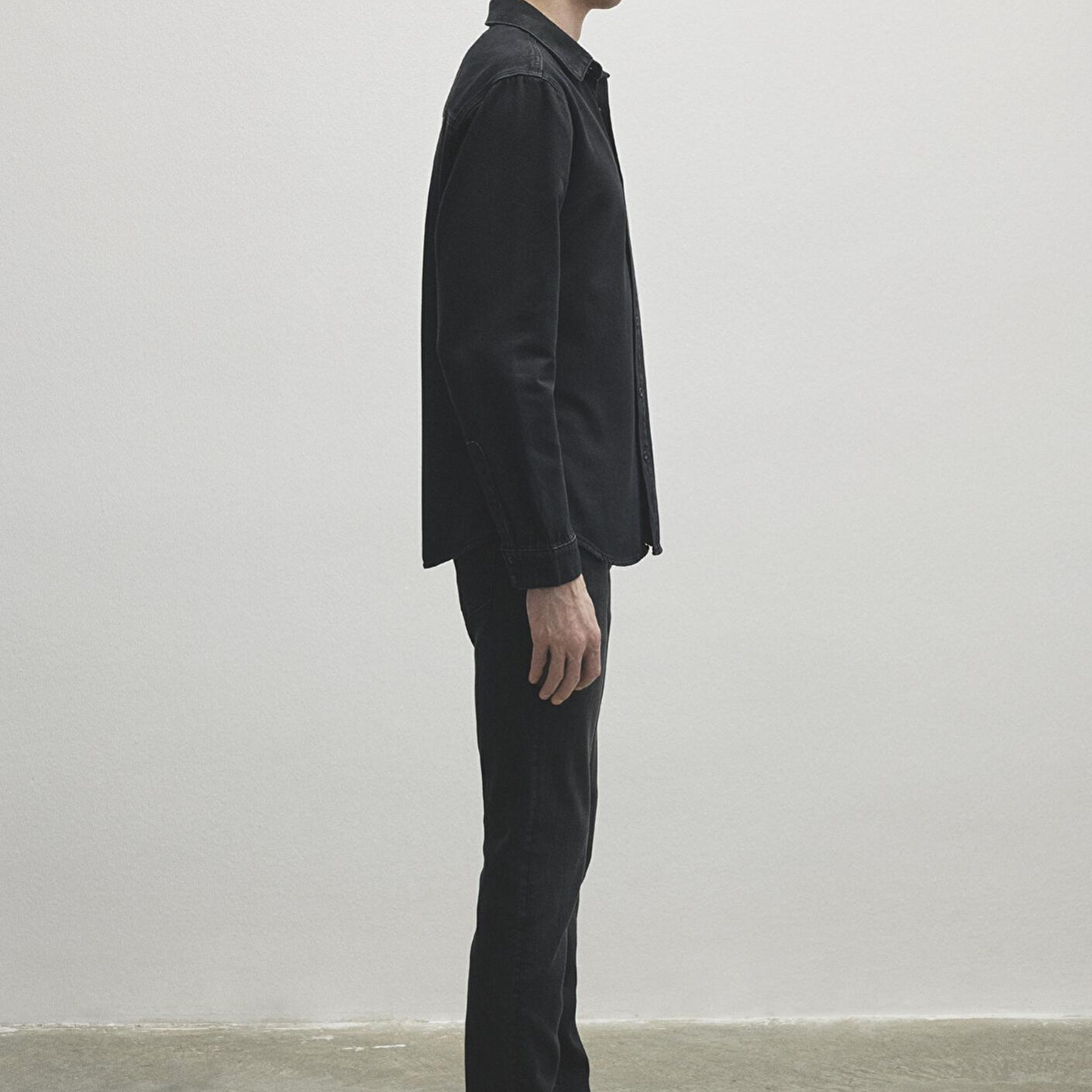 Mavi Roy Lux Black Antrasit Jean Gömlek Slim Fit / Dar Kesim 0210496-82410