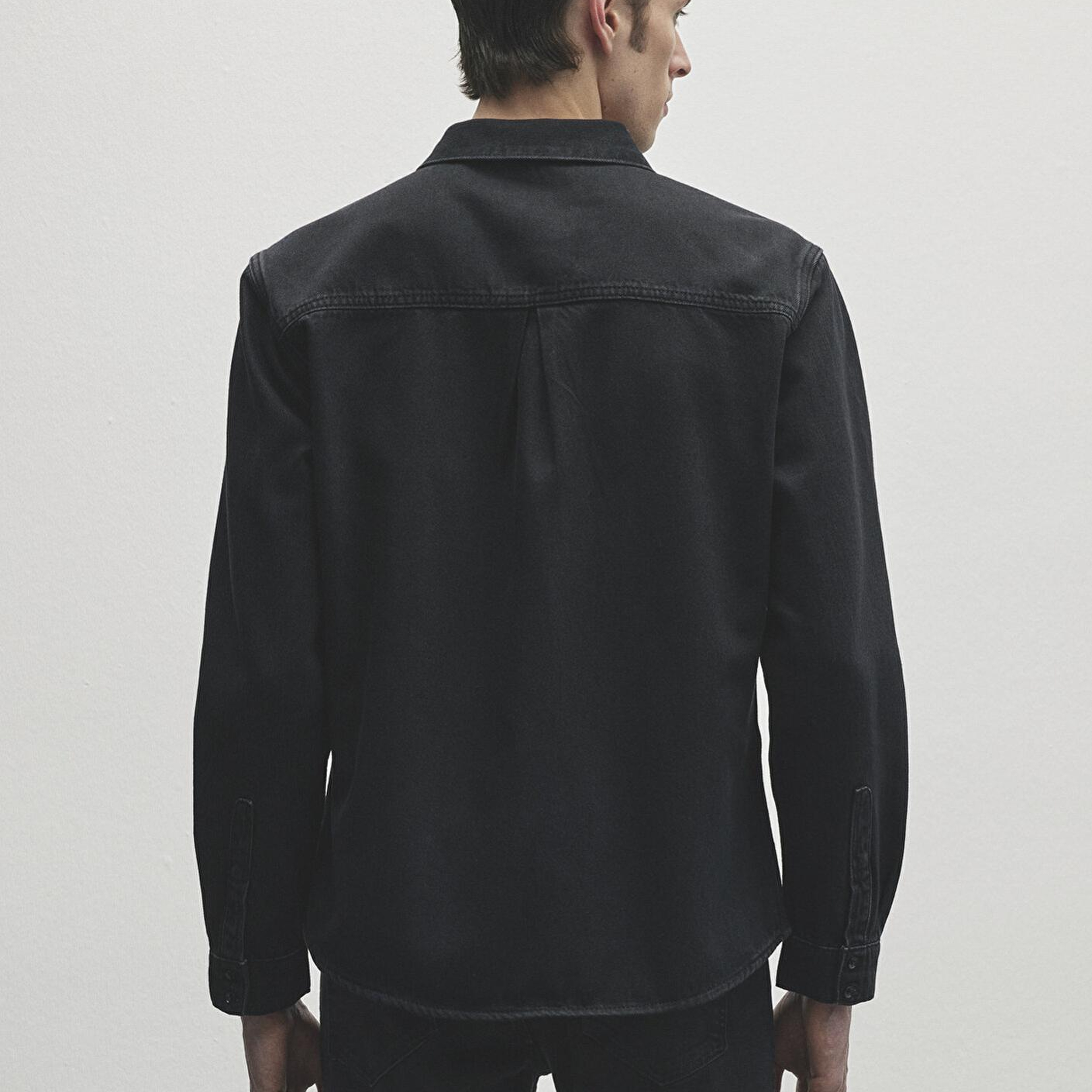 Mavi Roy Lux Black Antrasit Jean Gömlek Slim Fit / Dar Kesim 0210496-82410