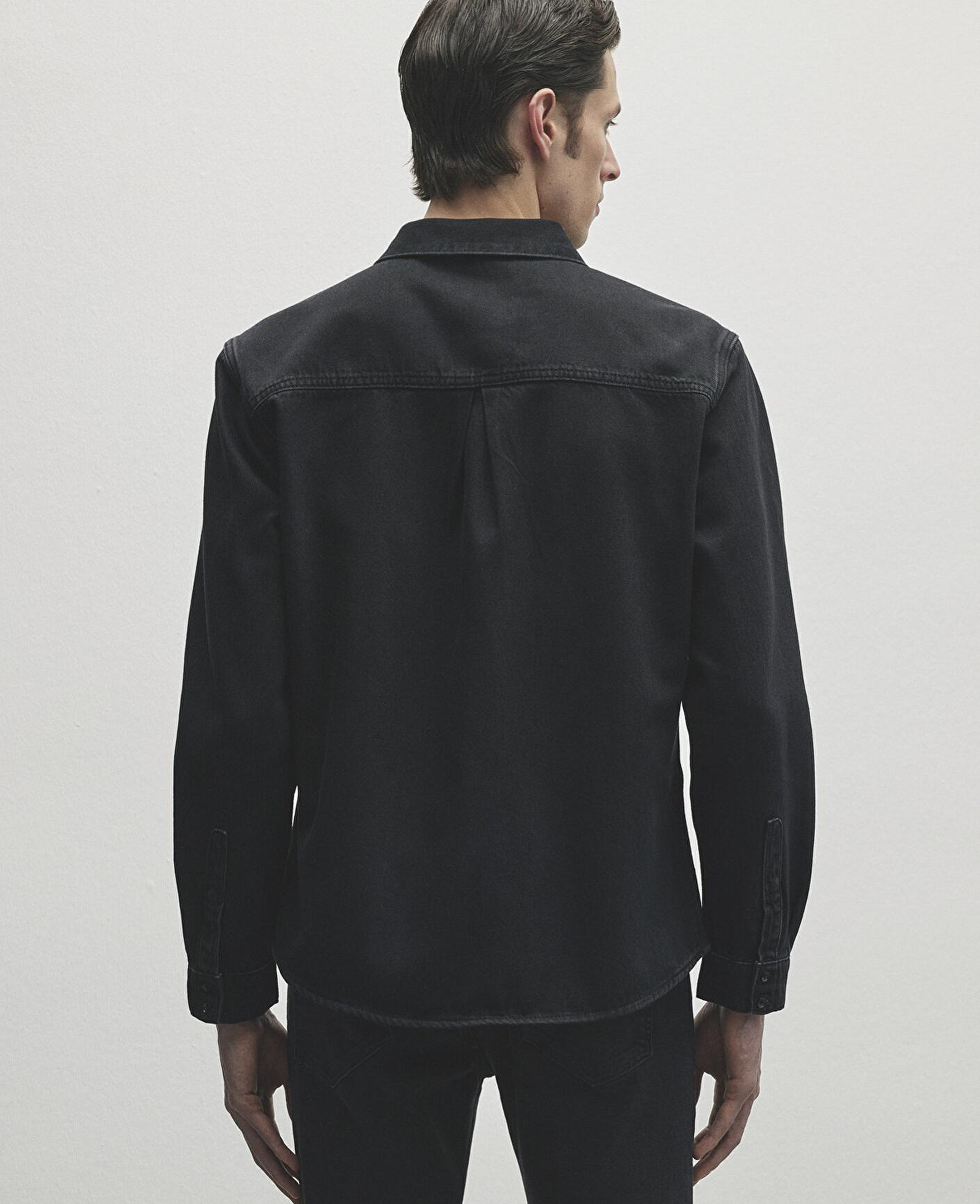 Mavi Roy Lux Black Antrasit Jean Gömlek Slim Fit / Dar Kesim 0210496-82410