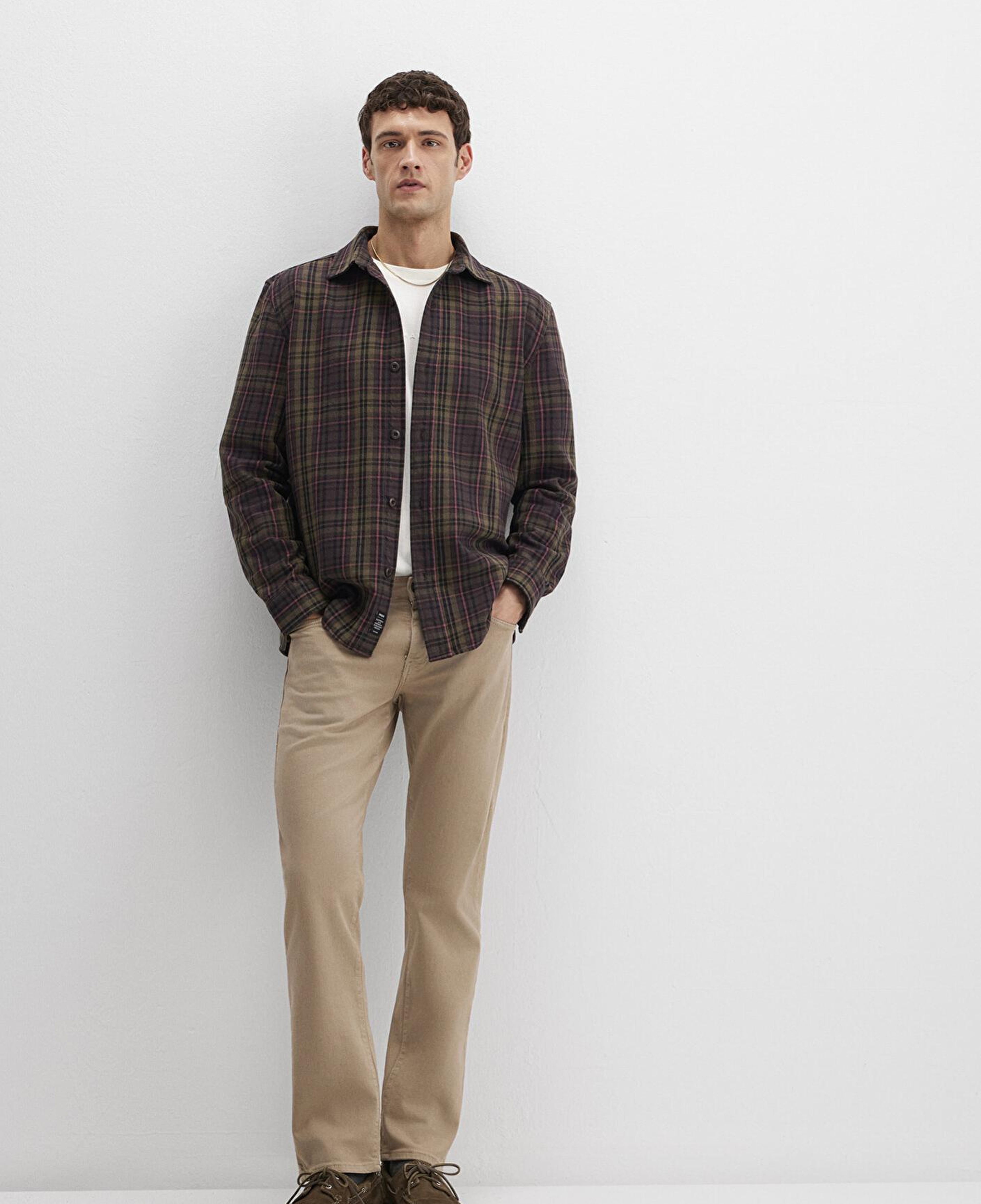 Mavi Hunter Koyu Bej Comfort Gabardin Pantolon 0020232492