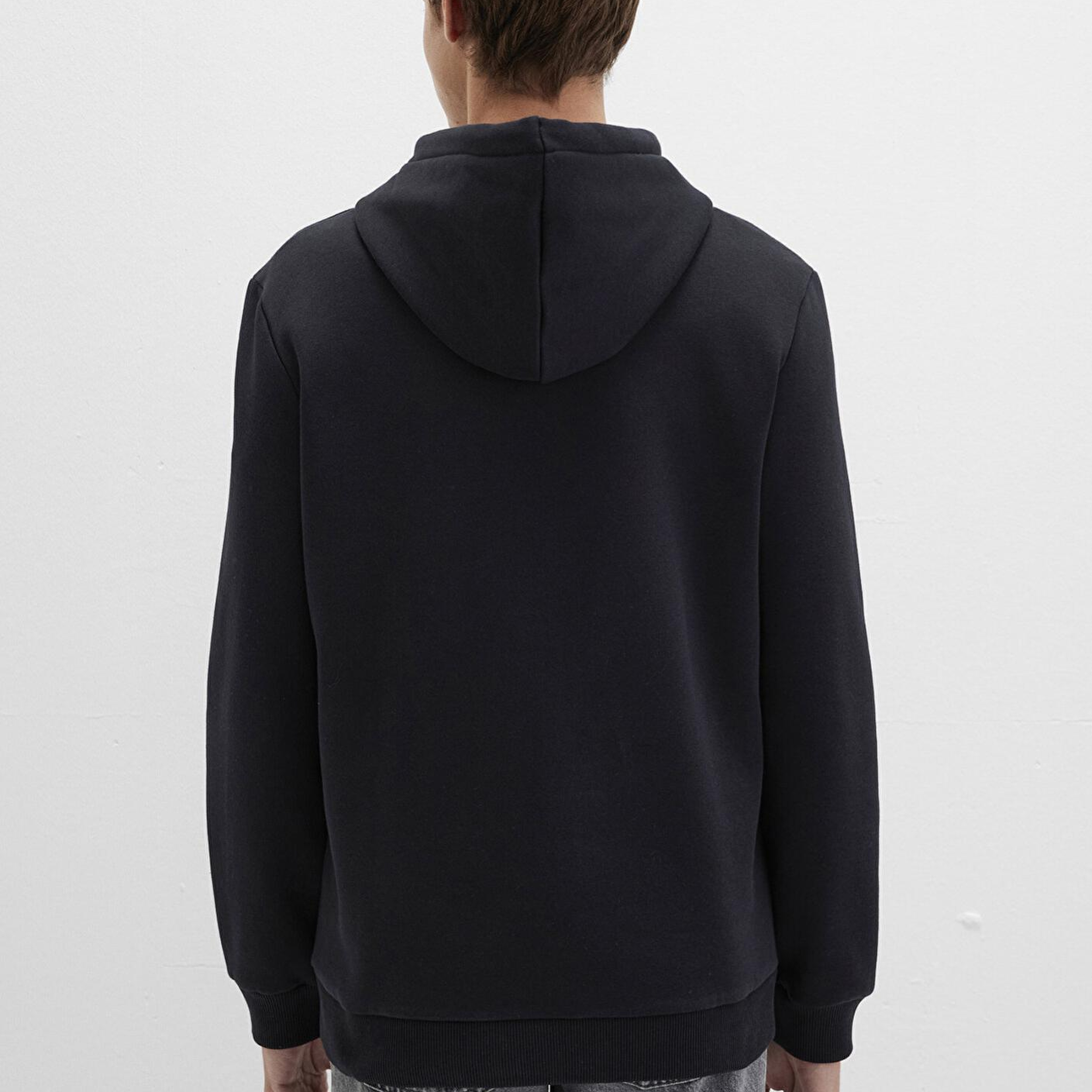 Mavi Mavi Logo Baskılı Kapüşonlu Siyah Sweatshirt 0610941-900