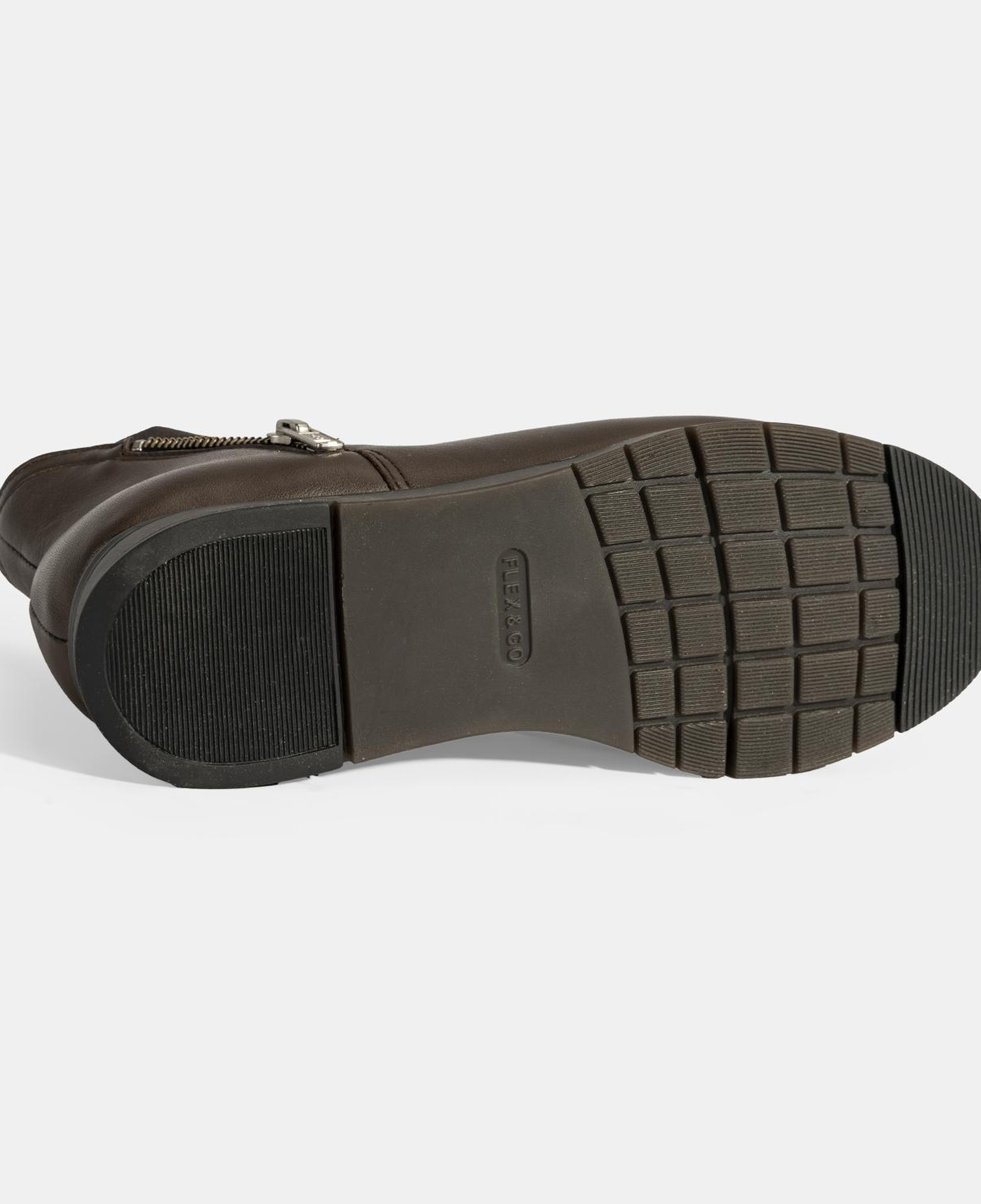 Kadın Kahve Fermuarlı DesaComfort Deri Bot