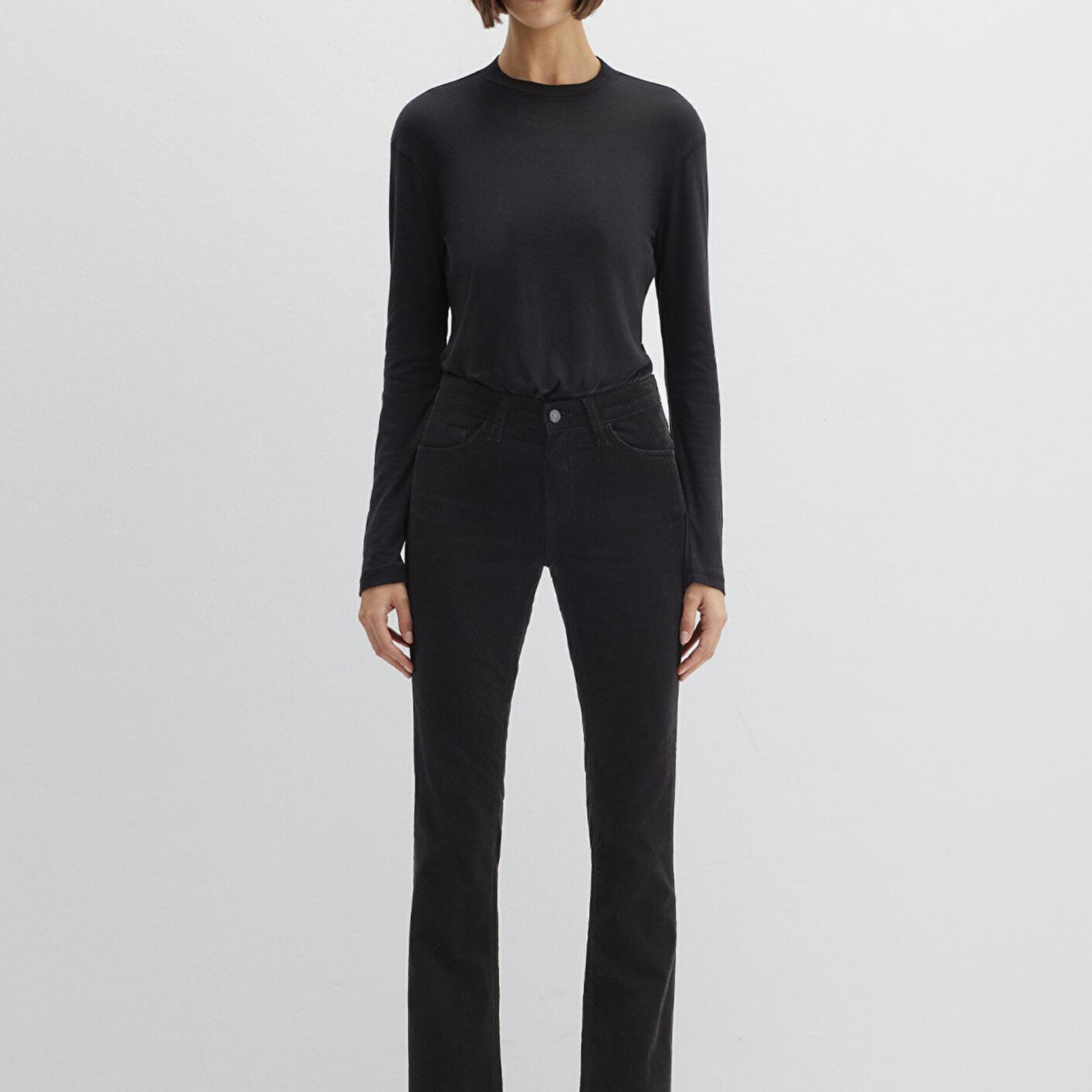 Mavi Molly Siyah Kadife Pantolon 1013682991