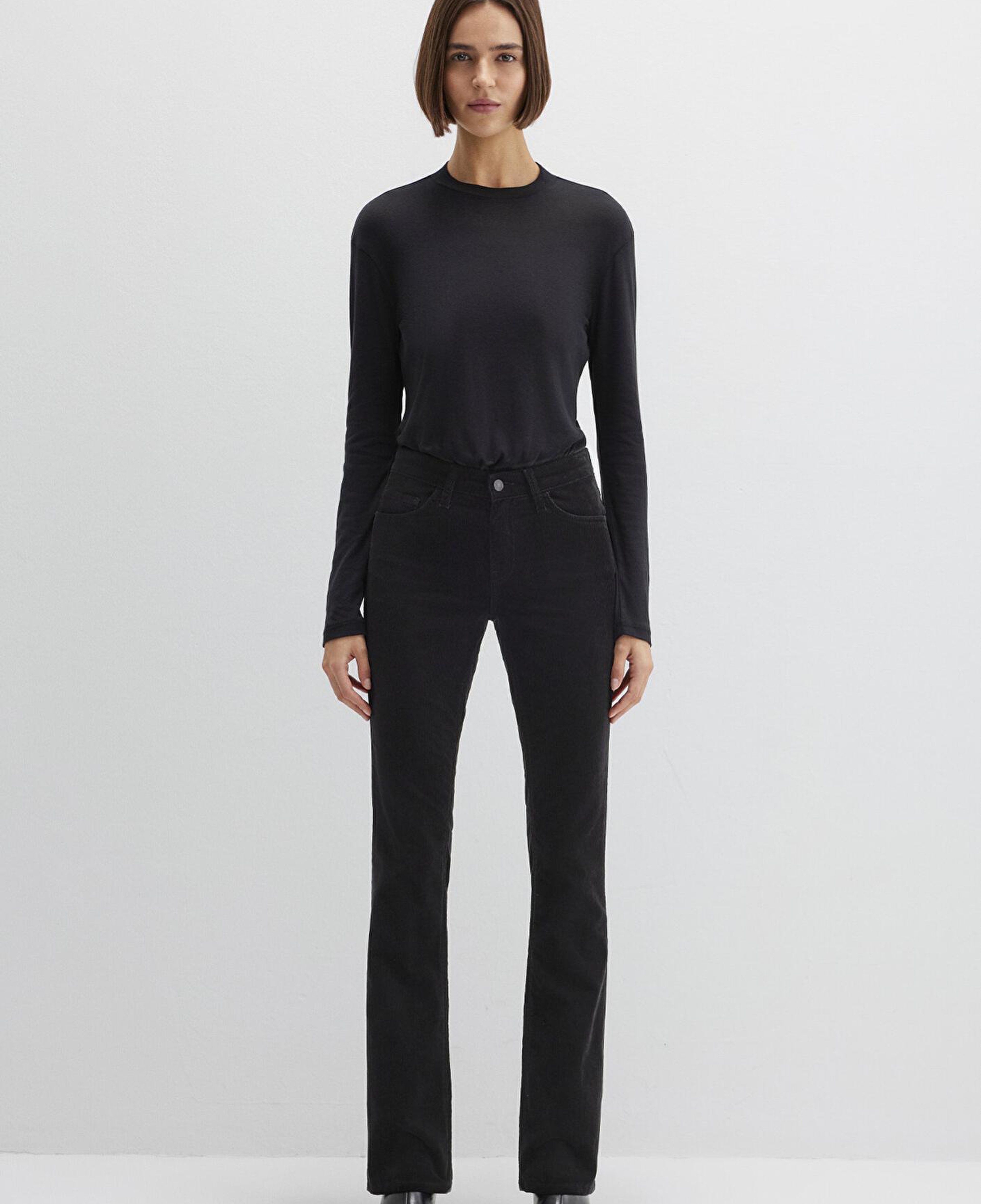 Mavi Molly Siyah Kadife Pantolon 1013682991