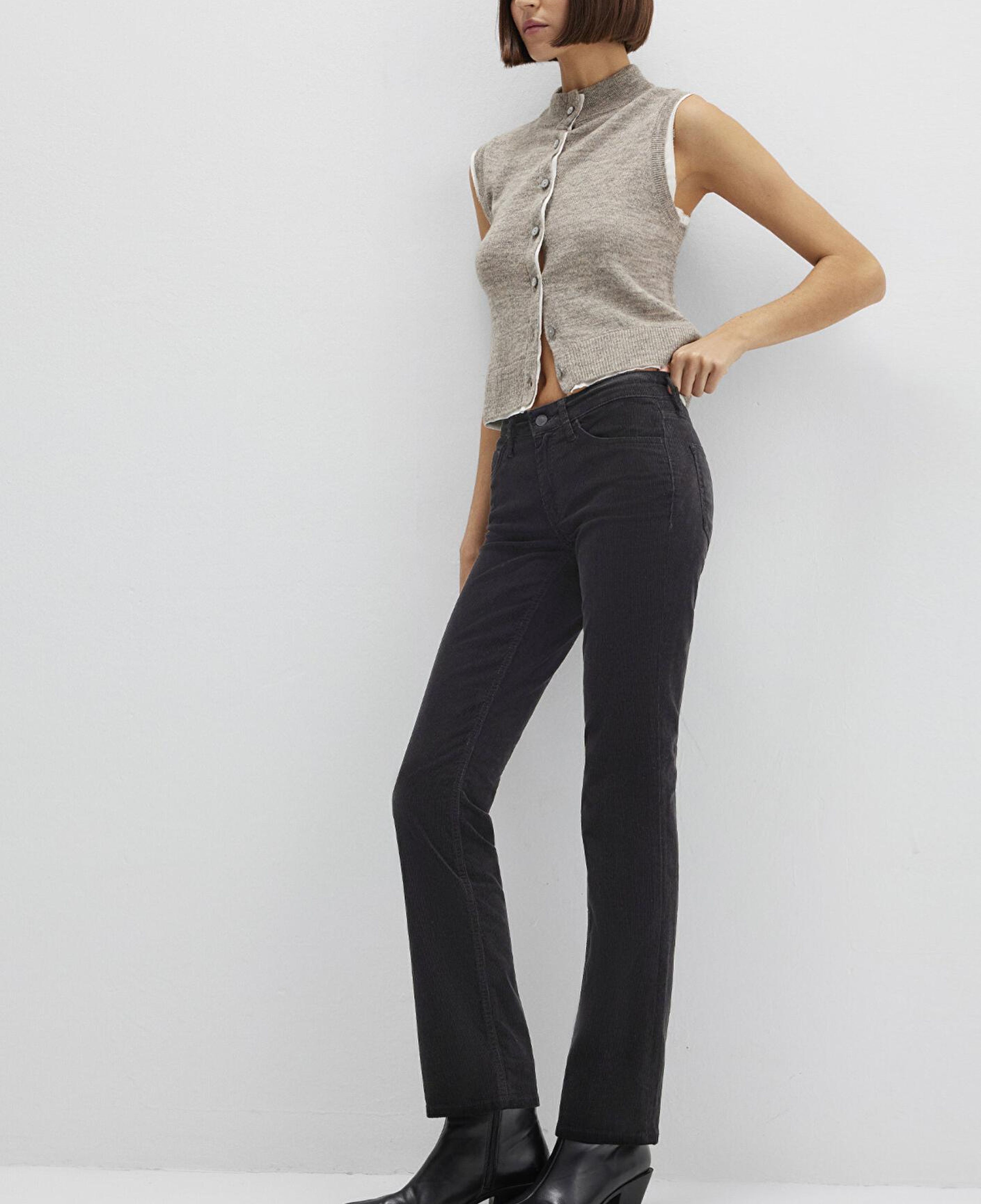 Mavi Mona Siyah Kadife Pantolon 1049782991