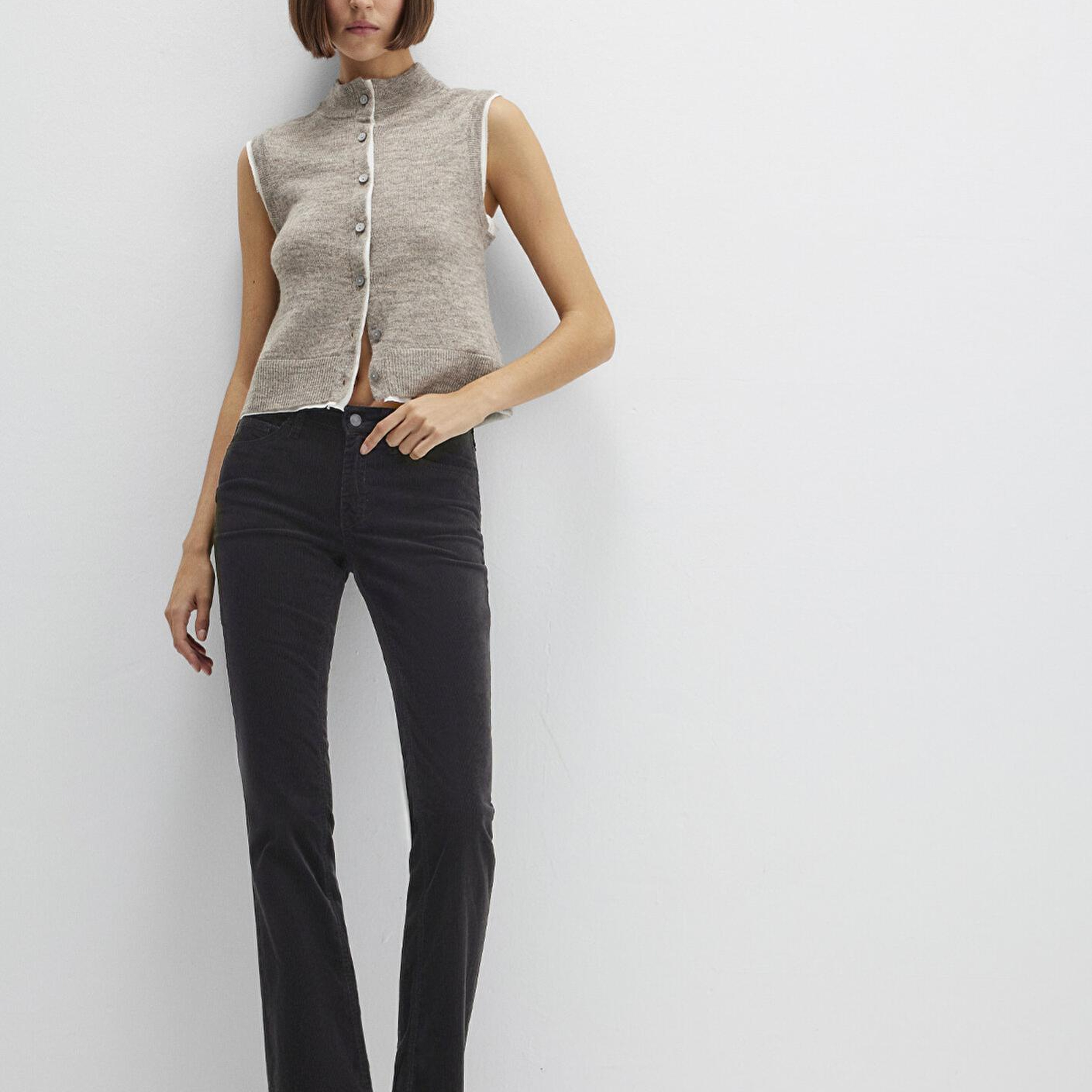 Mavi Mona Siyah Kadife Pantolon 1049782991