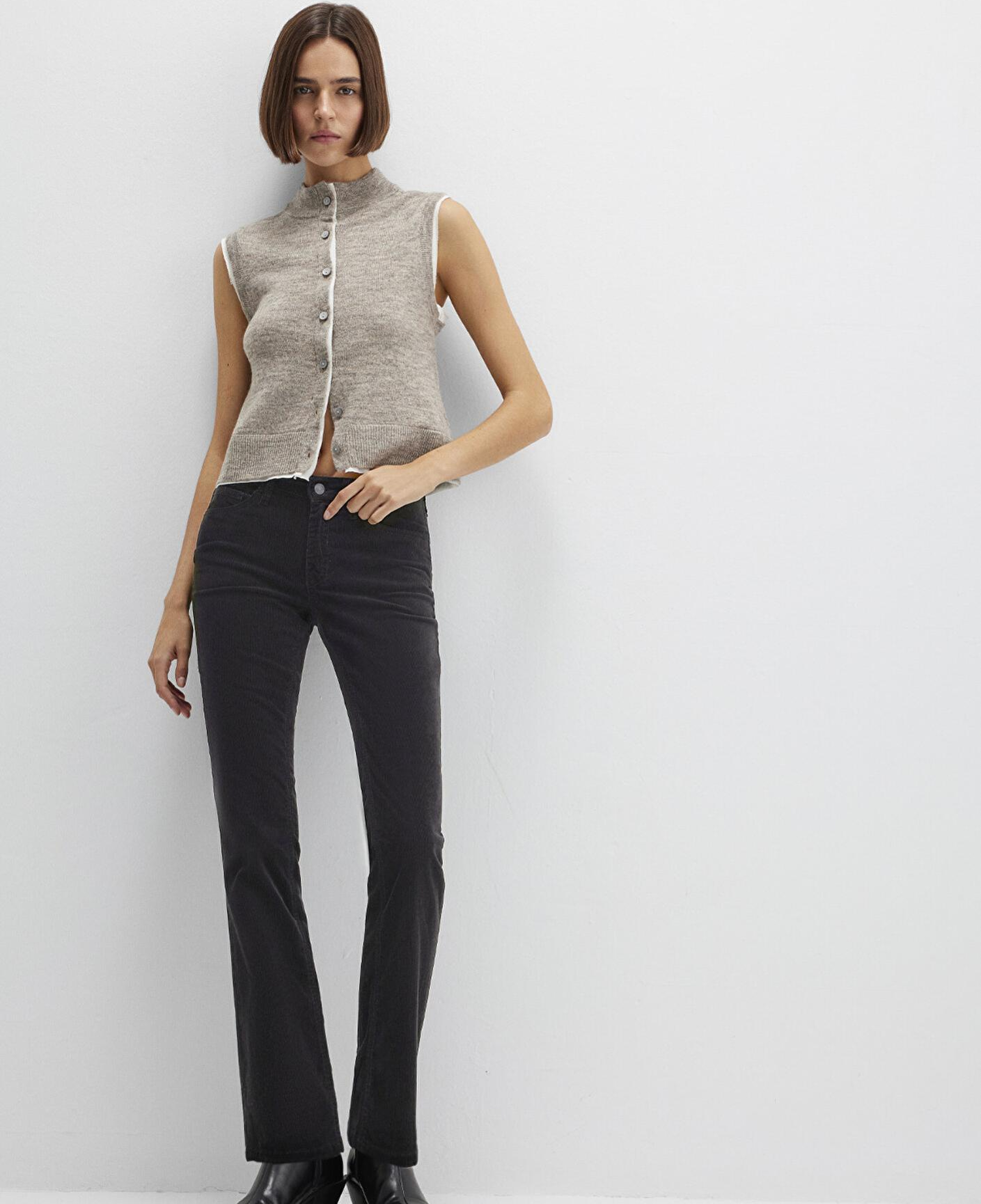 Mavi Mona Siyah Kadife Pantolon 1049782991