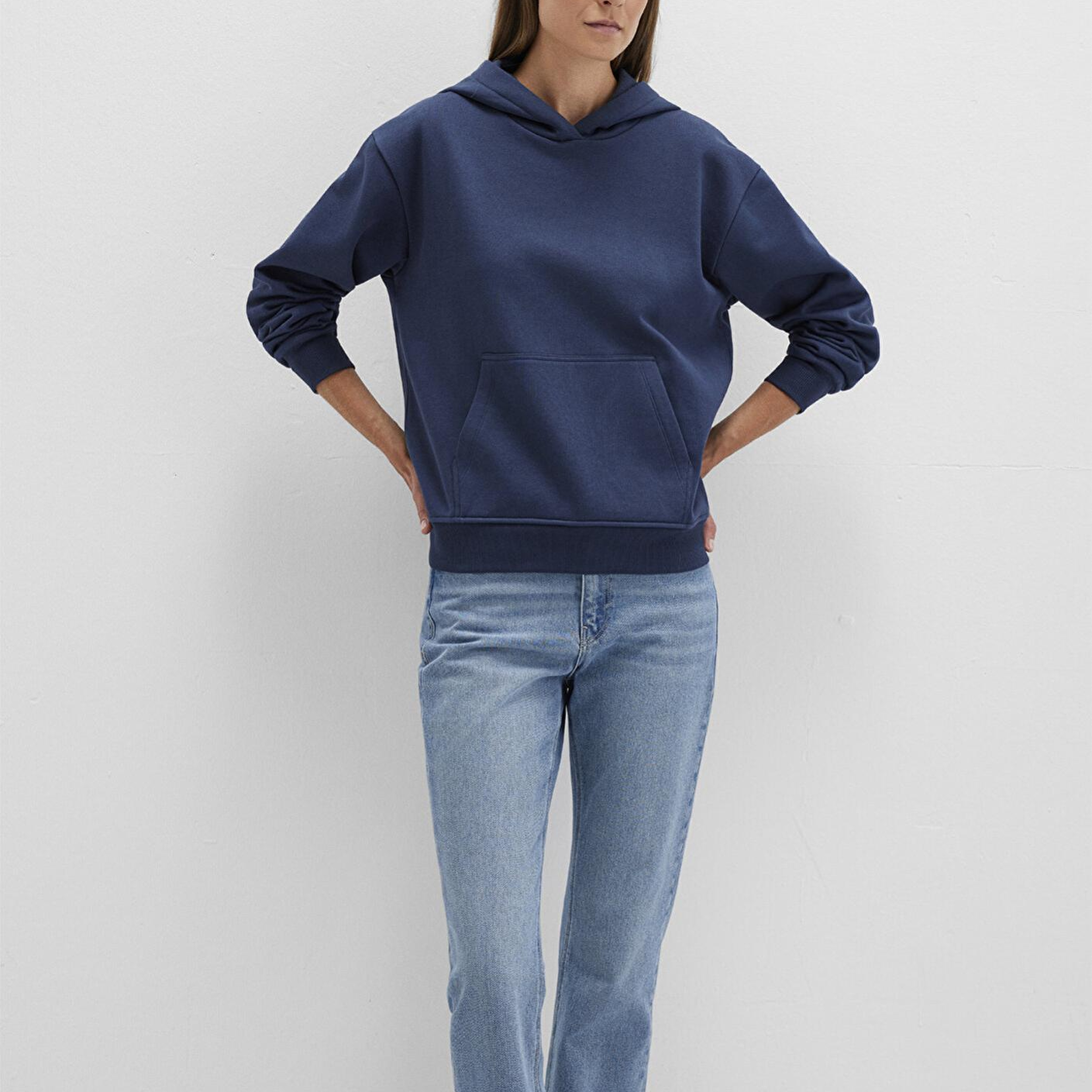 Mavi Kapüşonlu Lacivert Basic Sweatshirt 167299-70488