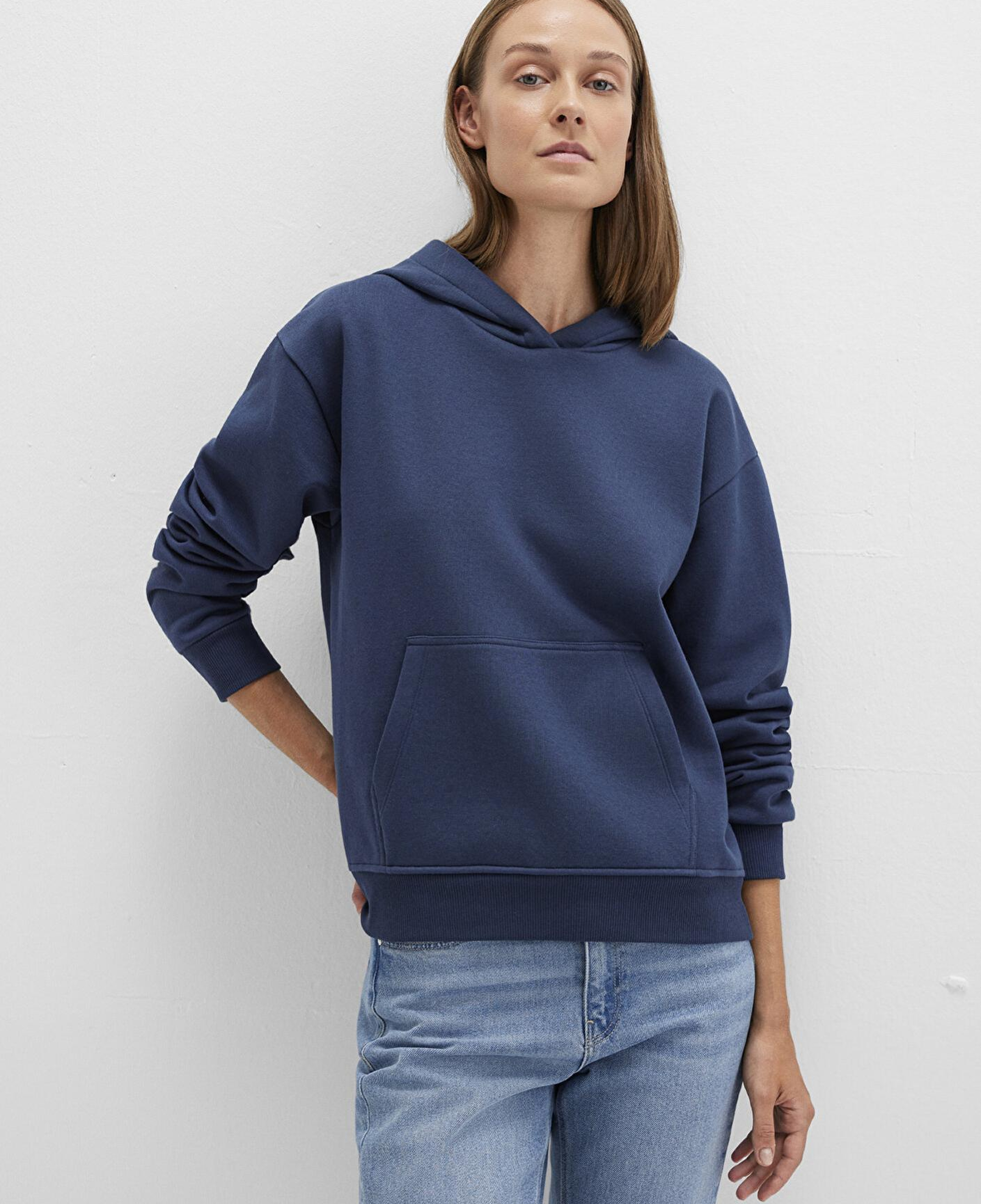 Mavi Kapüşonlu Lacivert Basic Sweatshirt 167299-70488