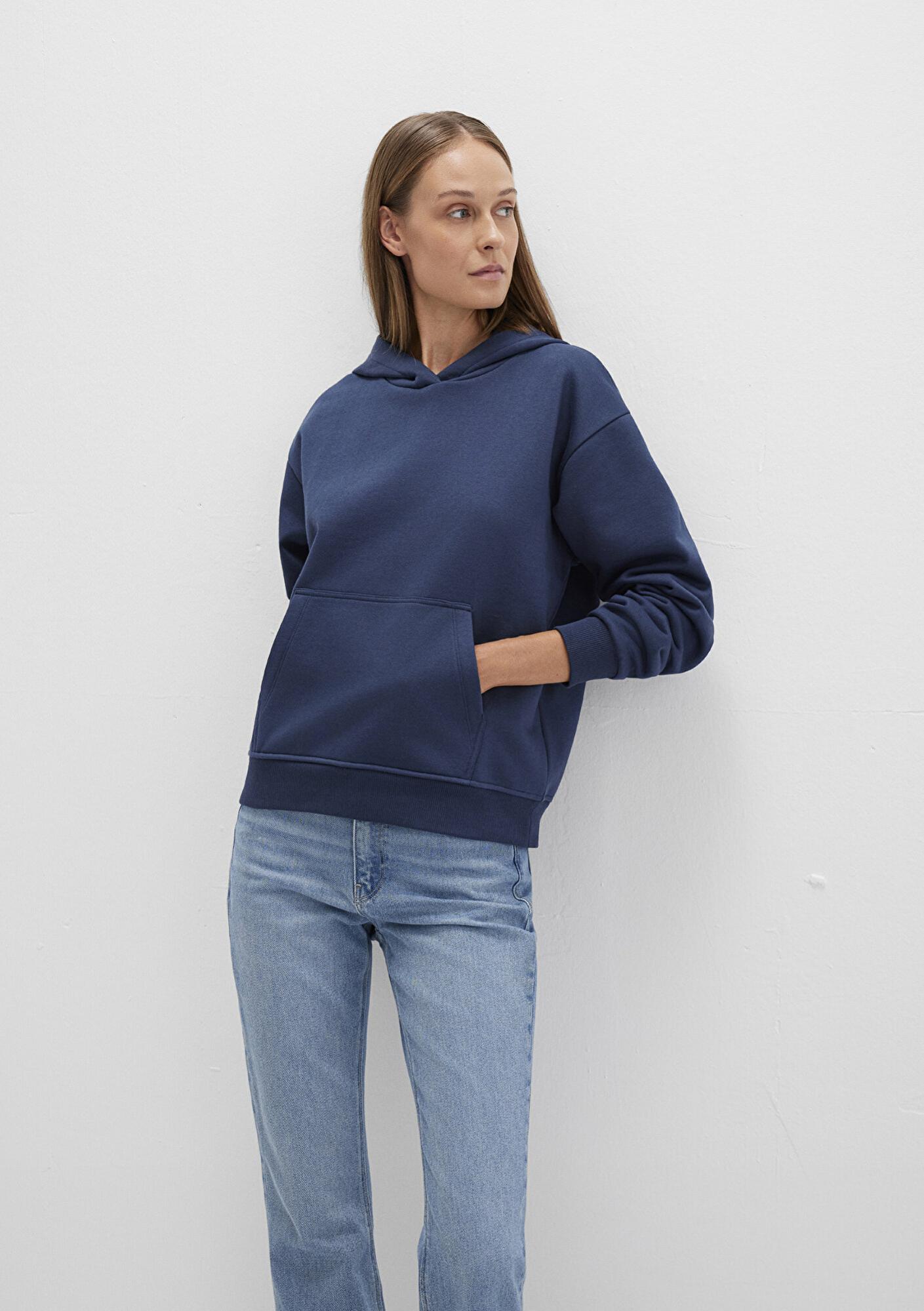 Mavi Kapüşonlu Lacivert Basic Sweatshirt 167299-70488