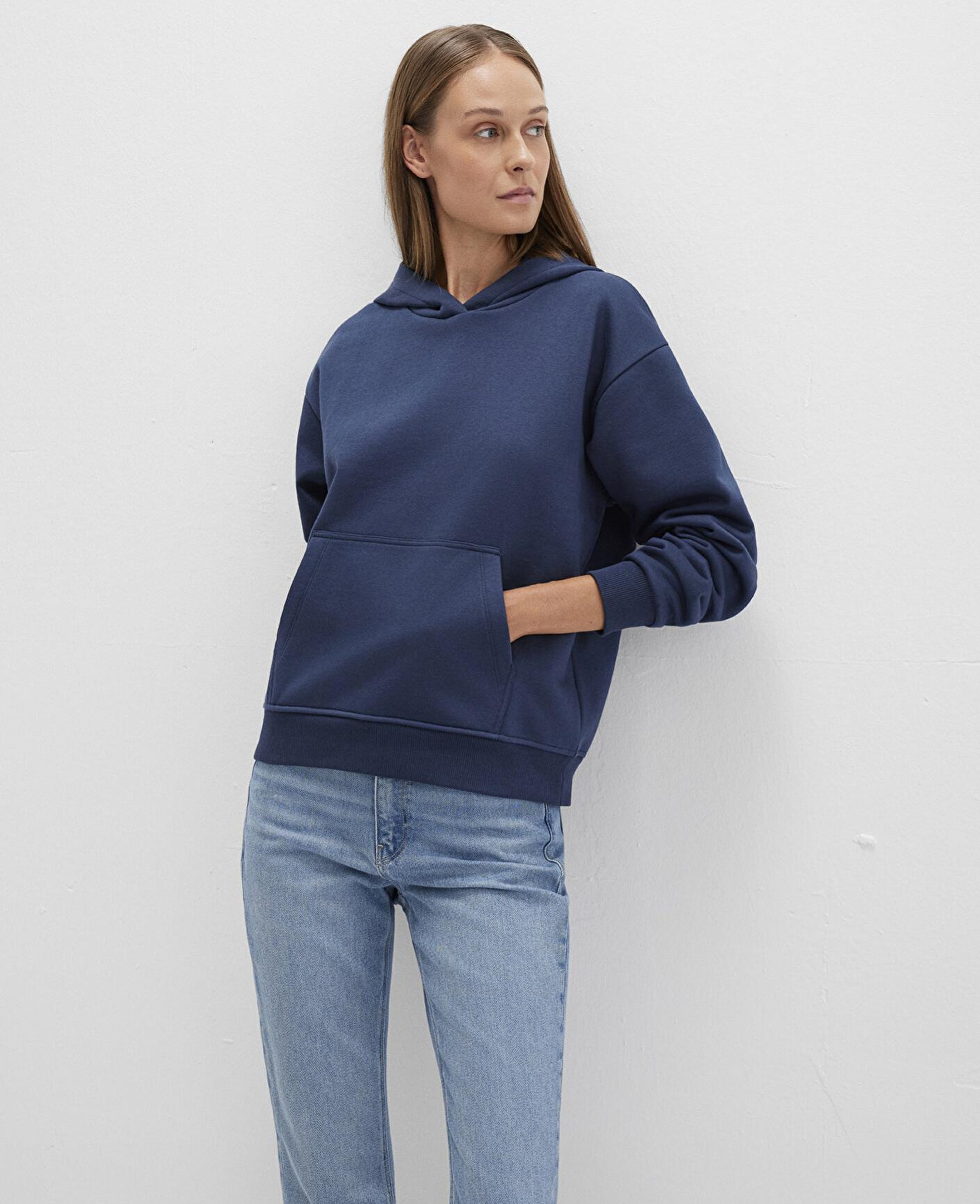 Mavi Kapüşonlu Lacivert Basic Sweatshirt 167299-70488