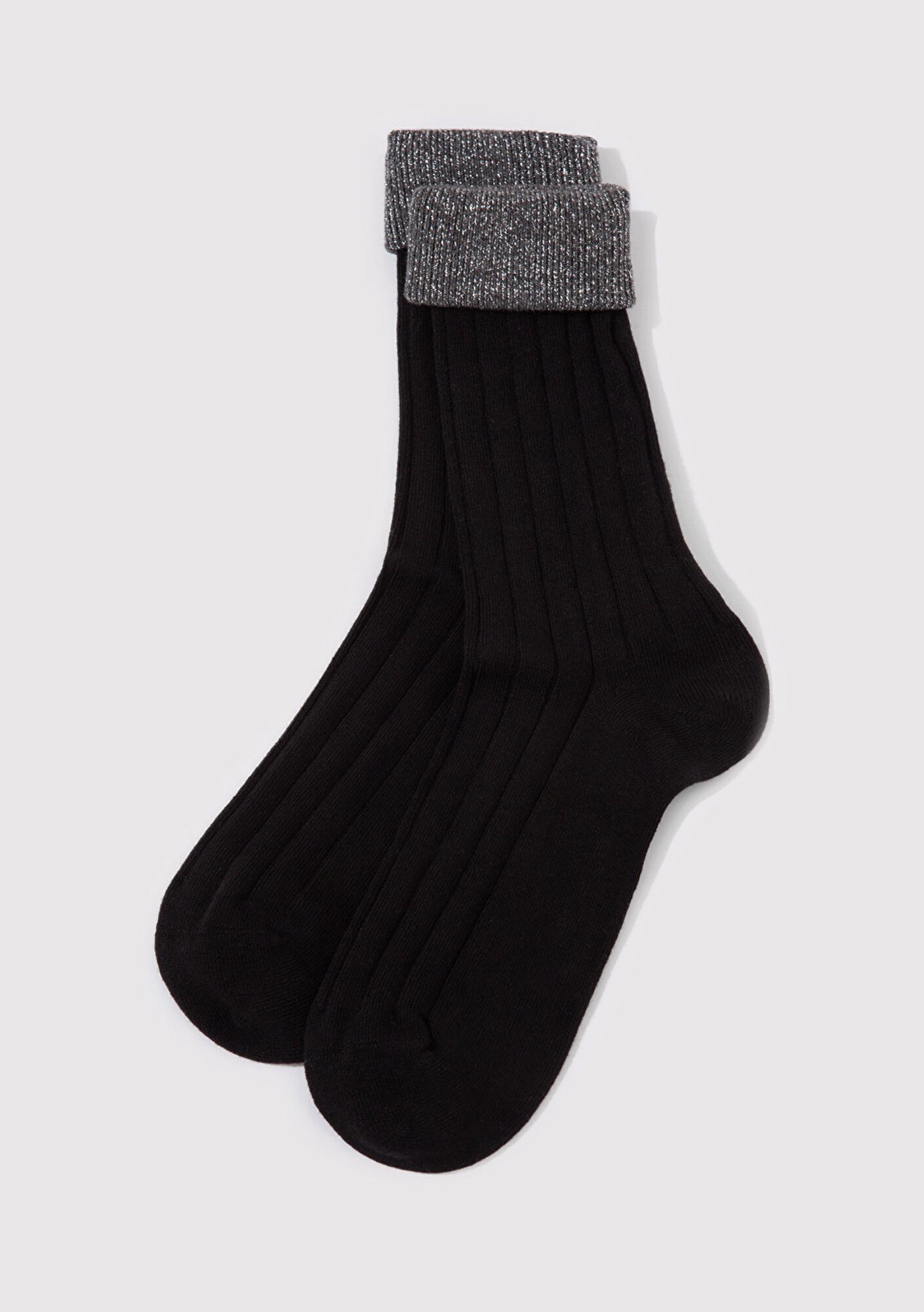 Mavi Siyah Soket Çorap 1910958-900