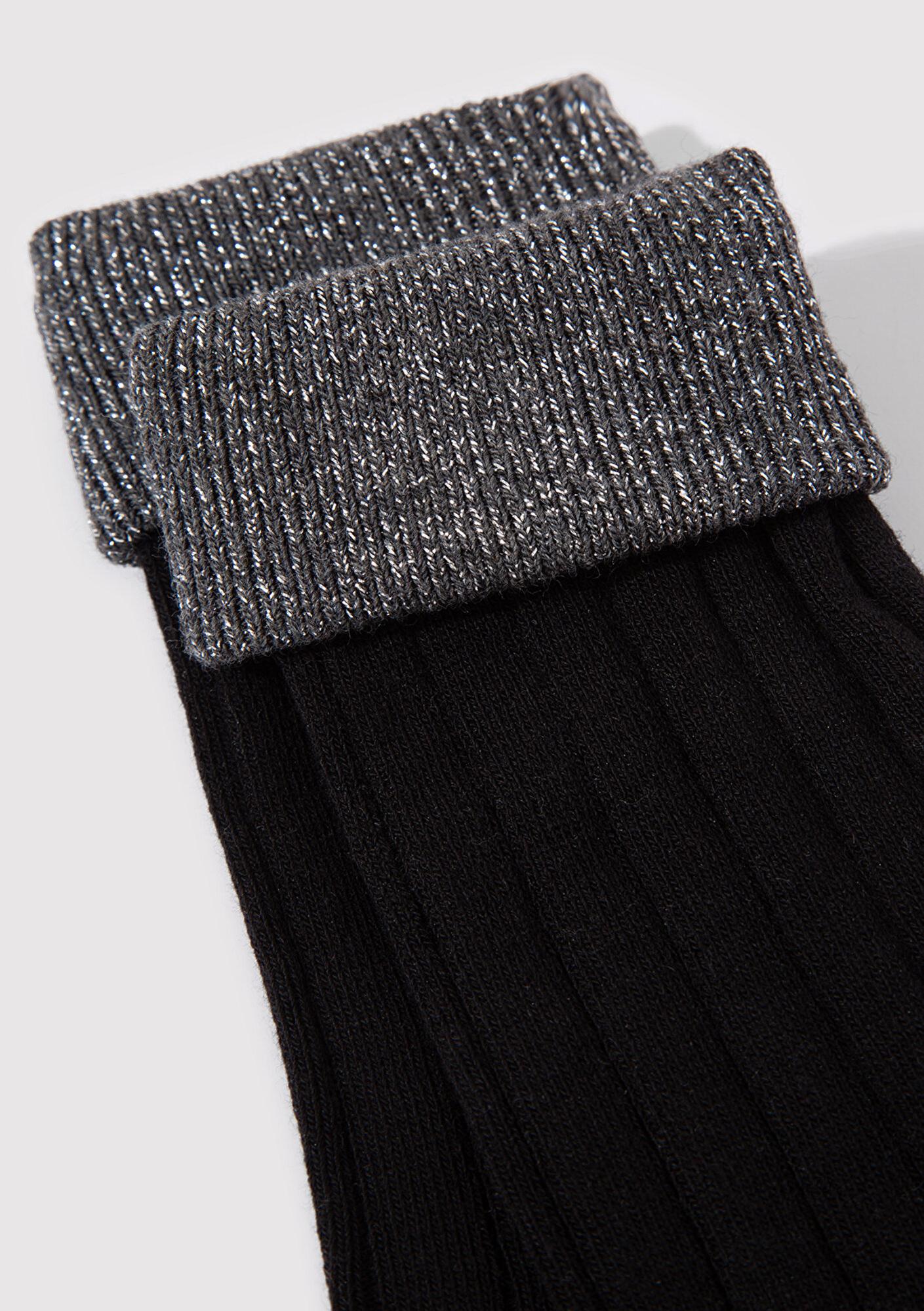 Mavi Siyah Soket Çorap 1910958-900