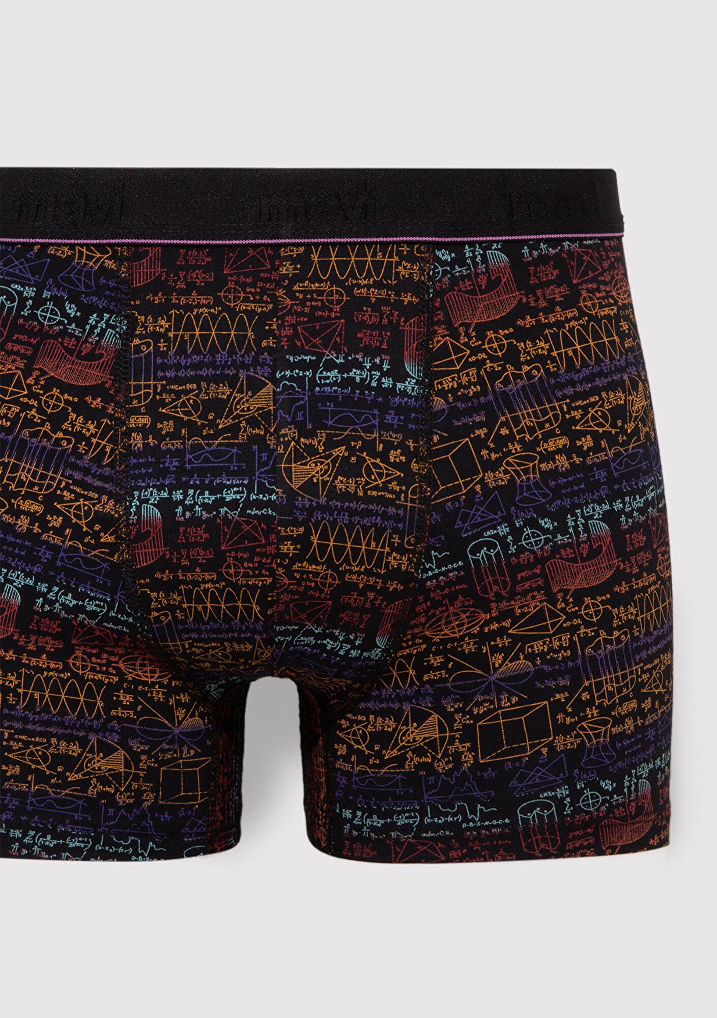 Mavi Baskılı Siyah Boxer 0910456-900