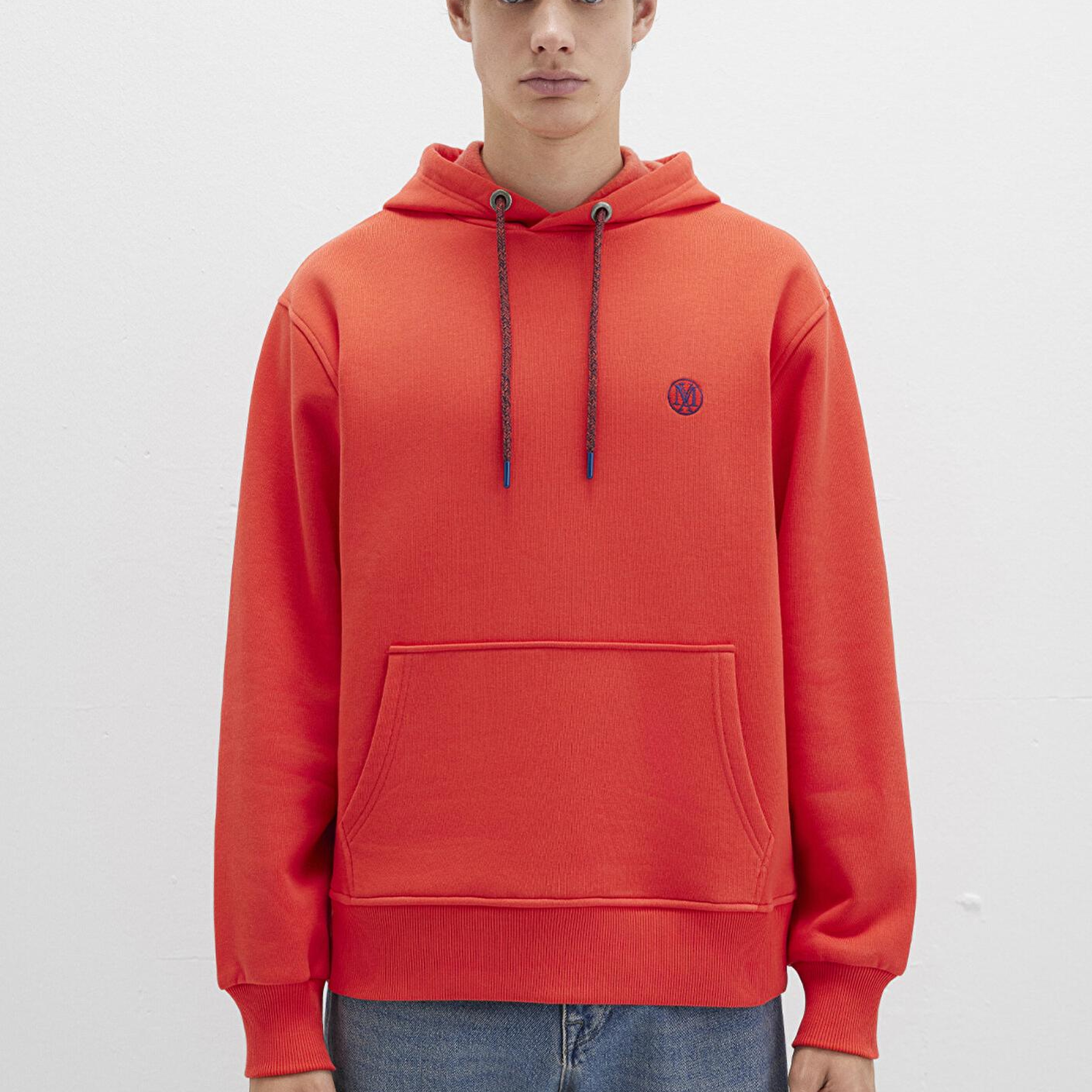 Mavi Mavi Logo Nakışlı Kapüşonlu Turuncu Sweatshirt 065809-70481