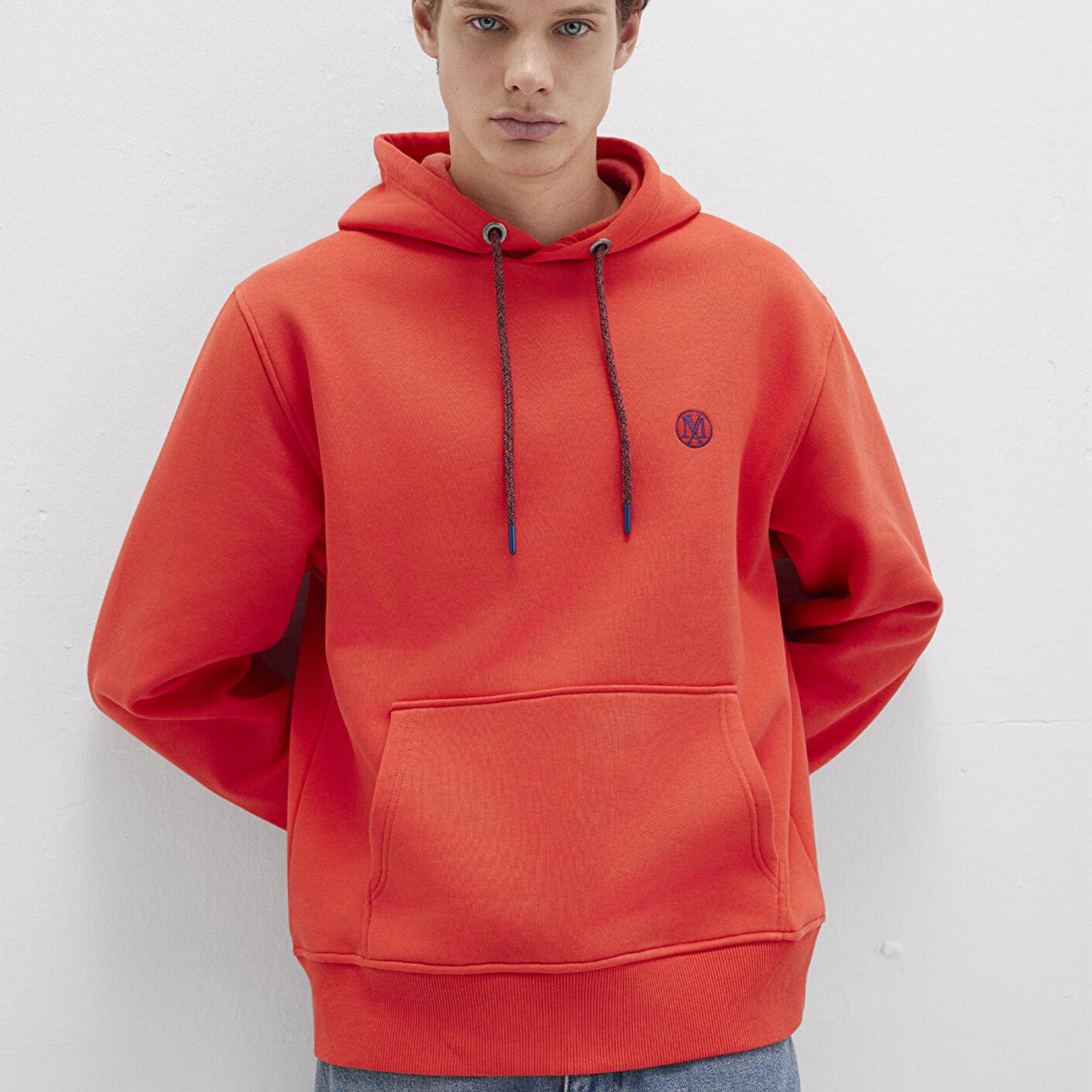 Mavi Mavi Logo Nakışlı Kapüşonlu Turuncu Sweatshirt 065809-70481