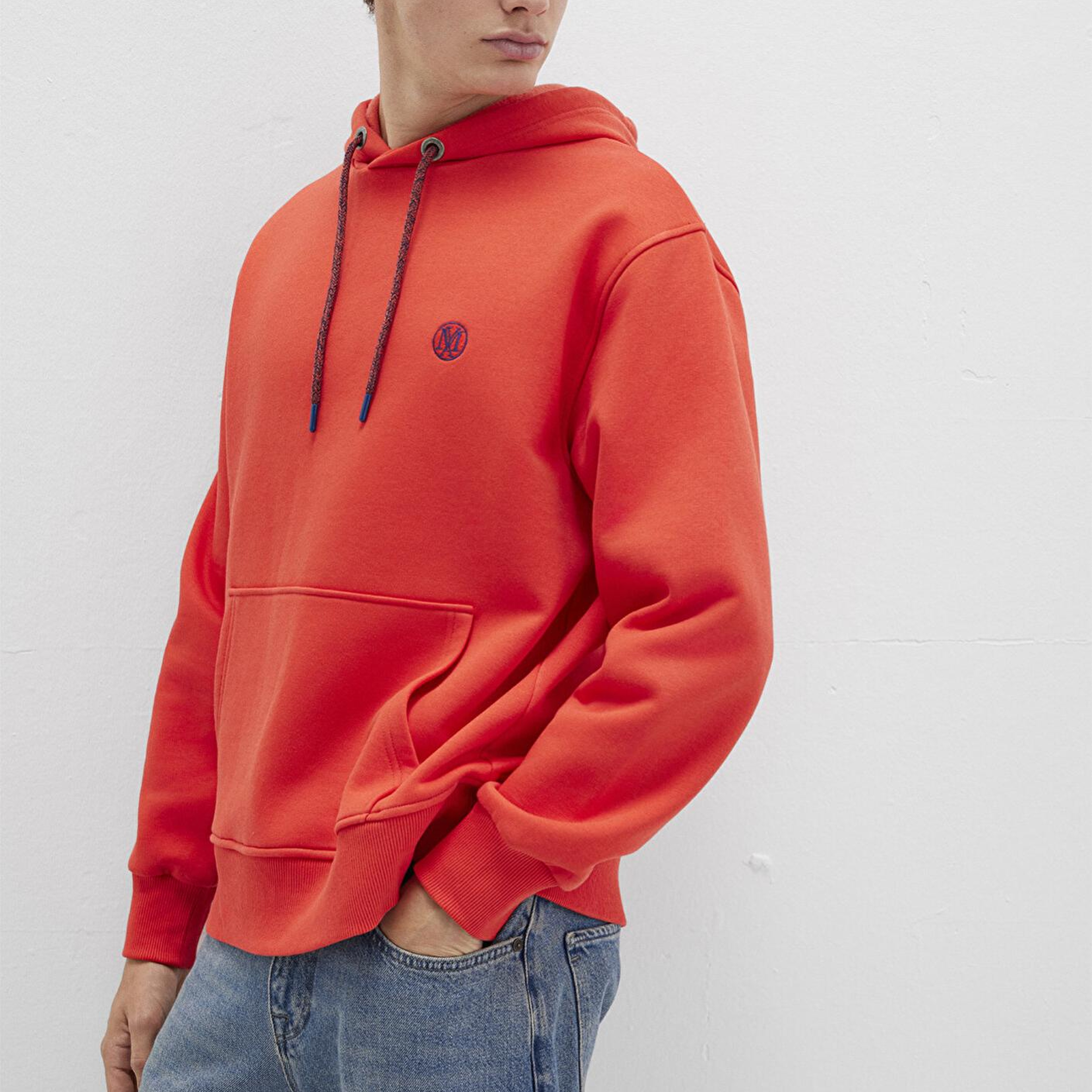 Mavi Mavi Logo Nakışlı Kapüşonlu Turuncu Sweatshirt 065809-70481