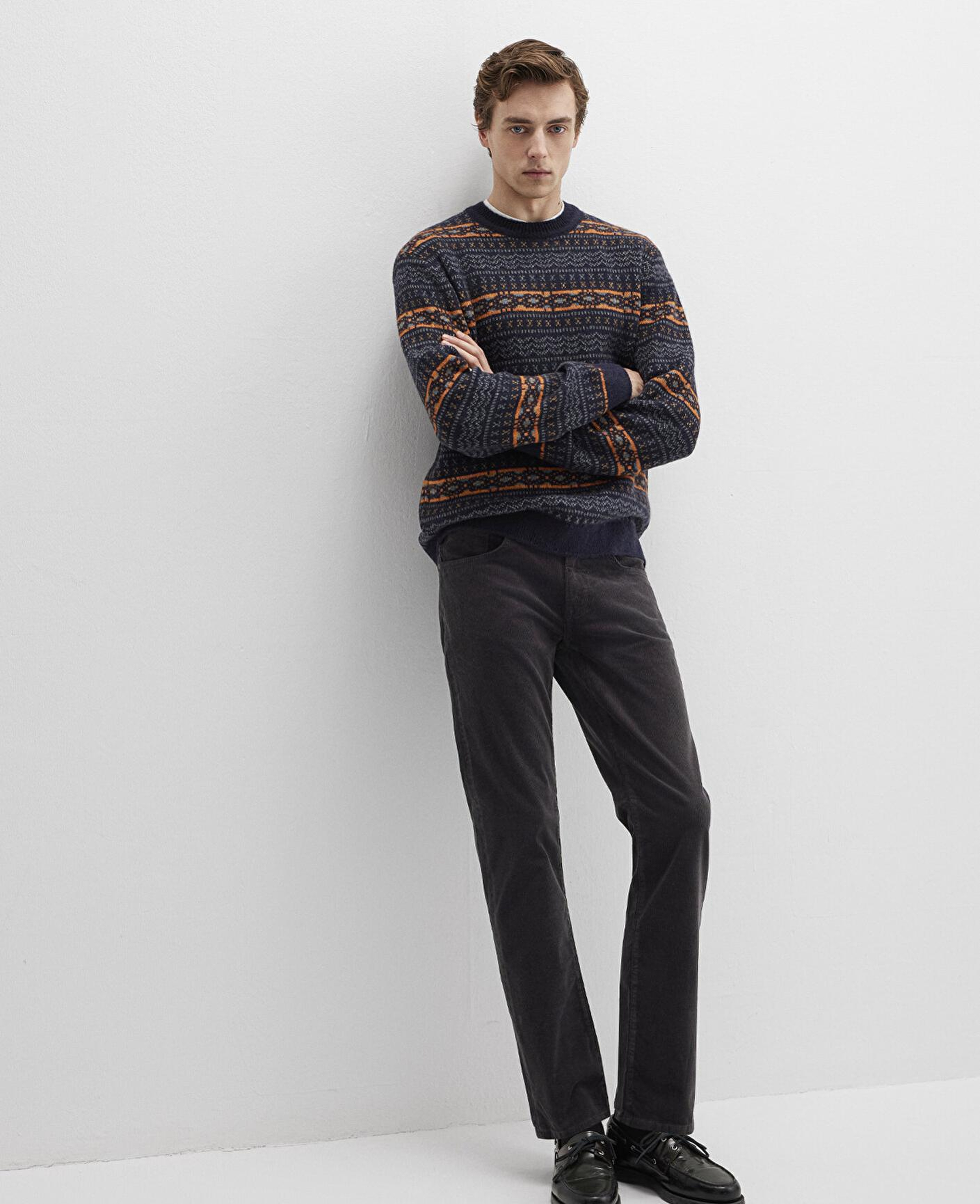 Mavi Martin Koyu Antrasit Kadife Pantolon 0037835665