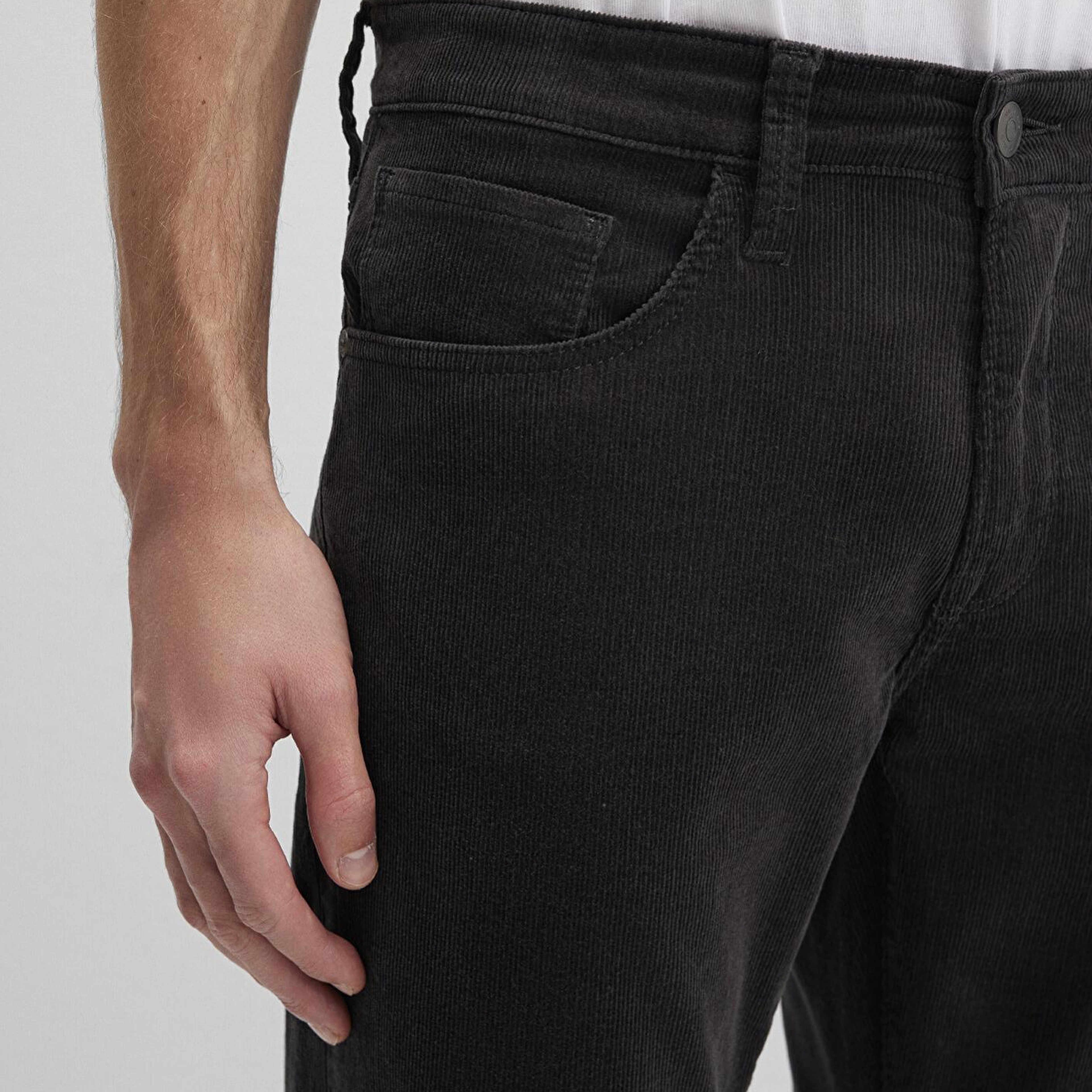 Mavi Martin Koyu Antrasit Kadife Pantolon 0037835665