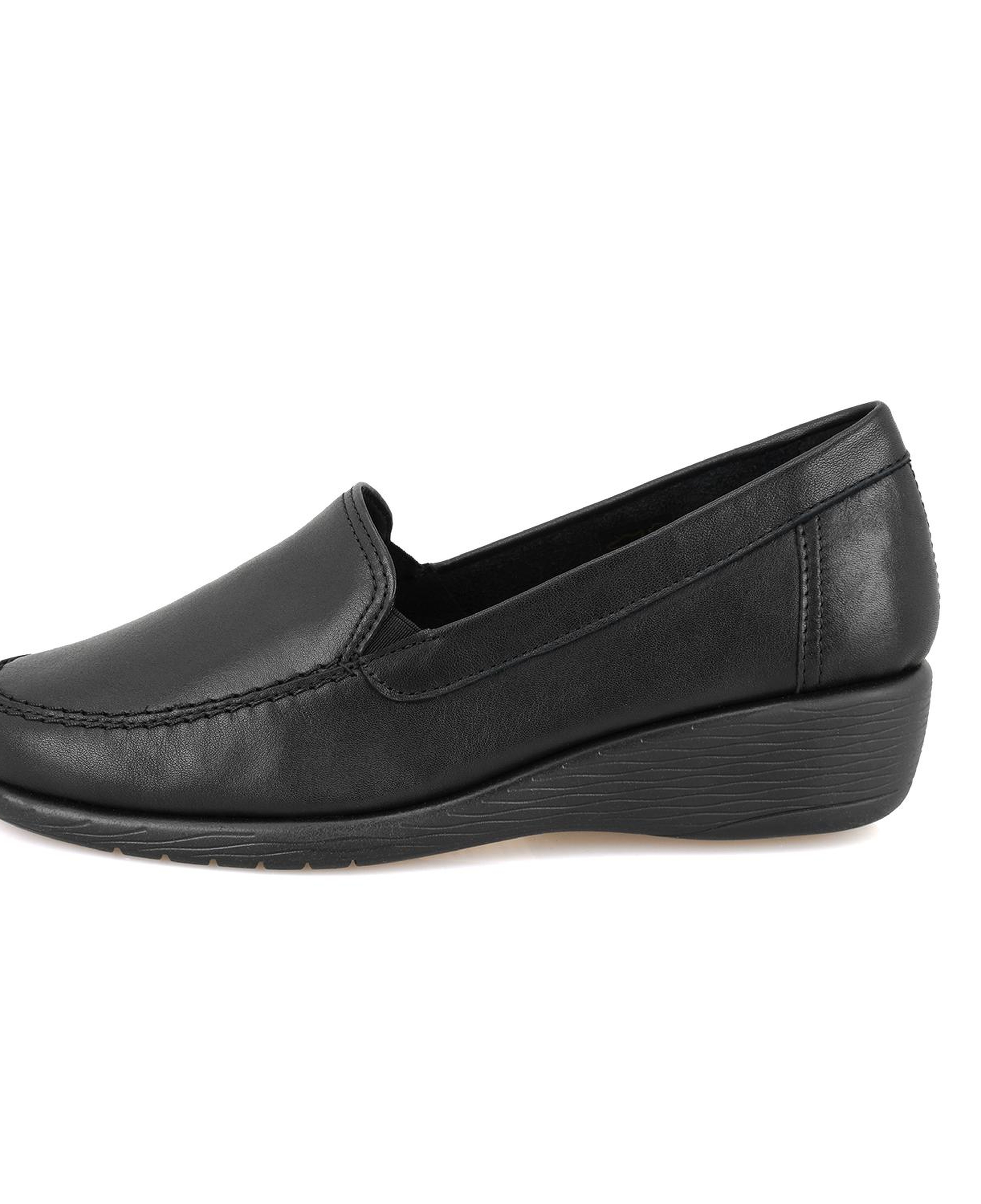 Kadın Siyah Deri DesaComfort Günlük Ayakkabı