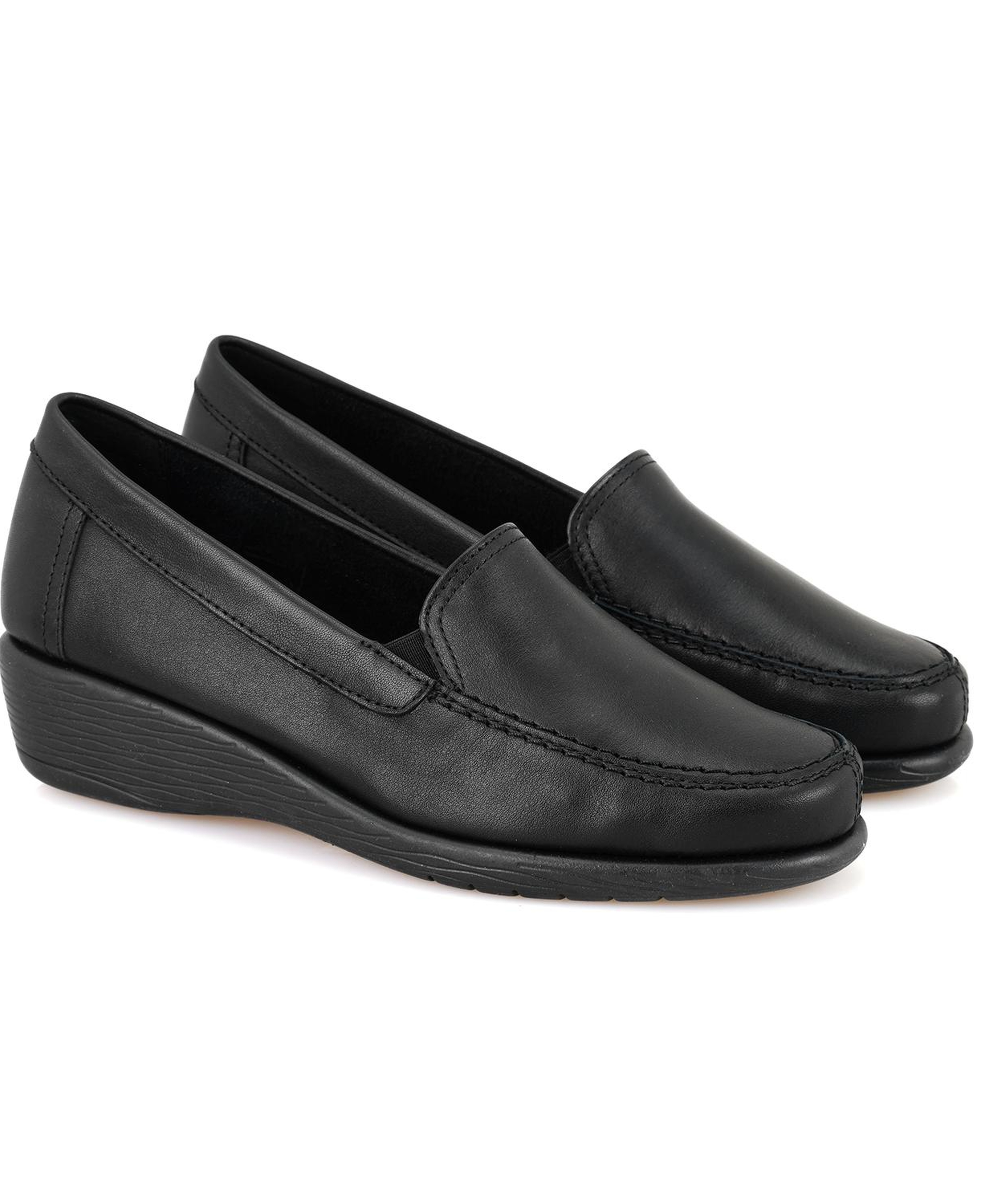 Kadın Siyah Deri DesaComfort Günlük Ayakkabı