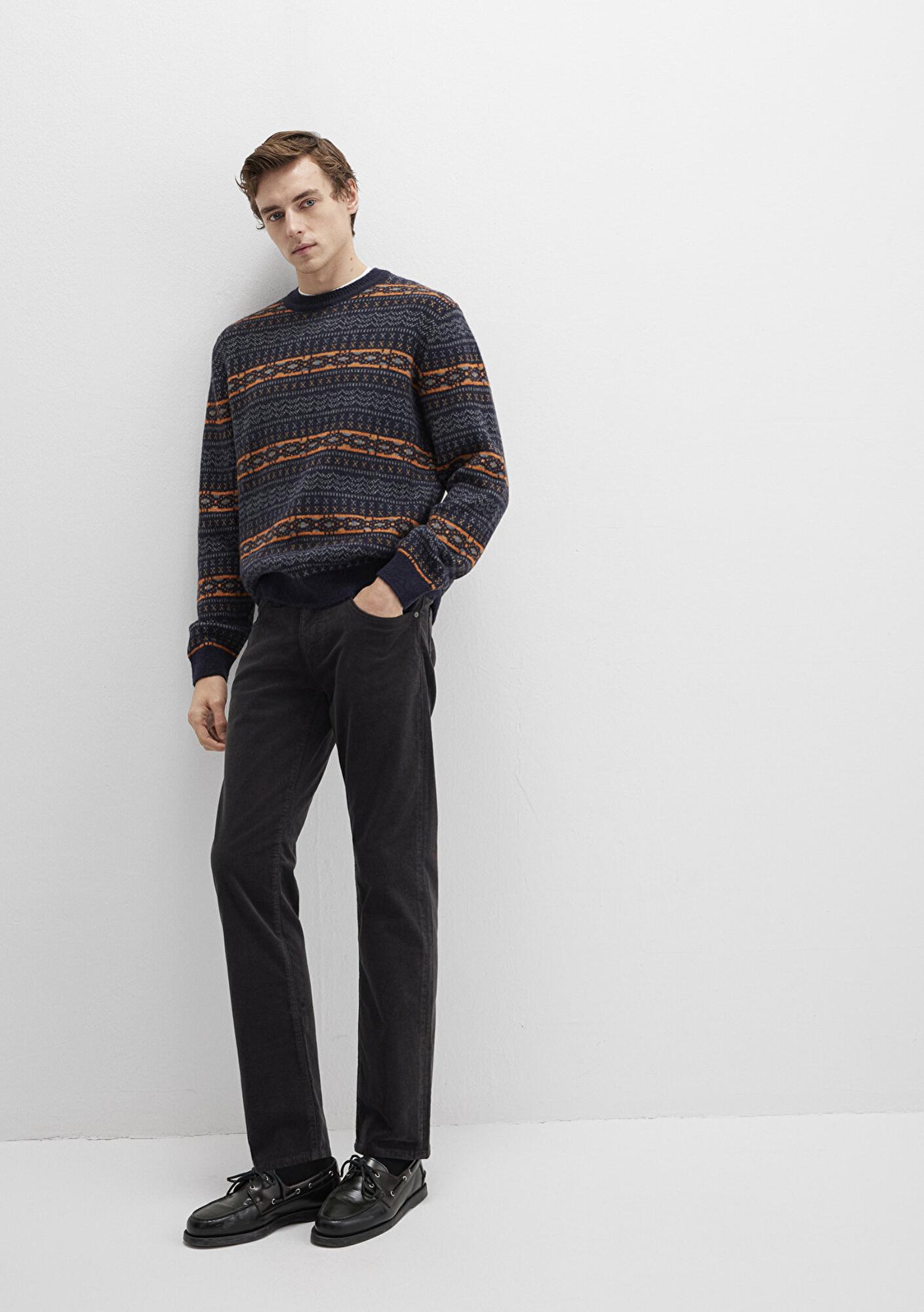 Mavi Martin Koyu Antrasit Kadife Pantolon 0037835665