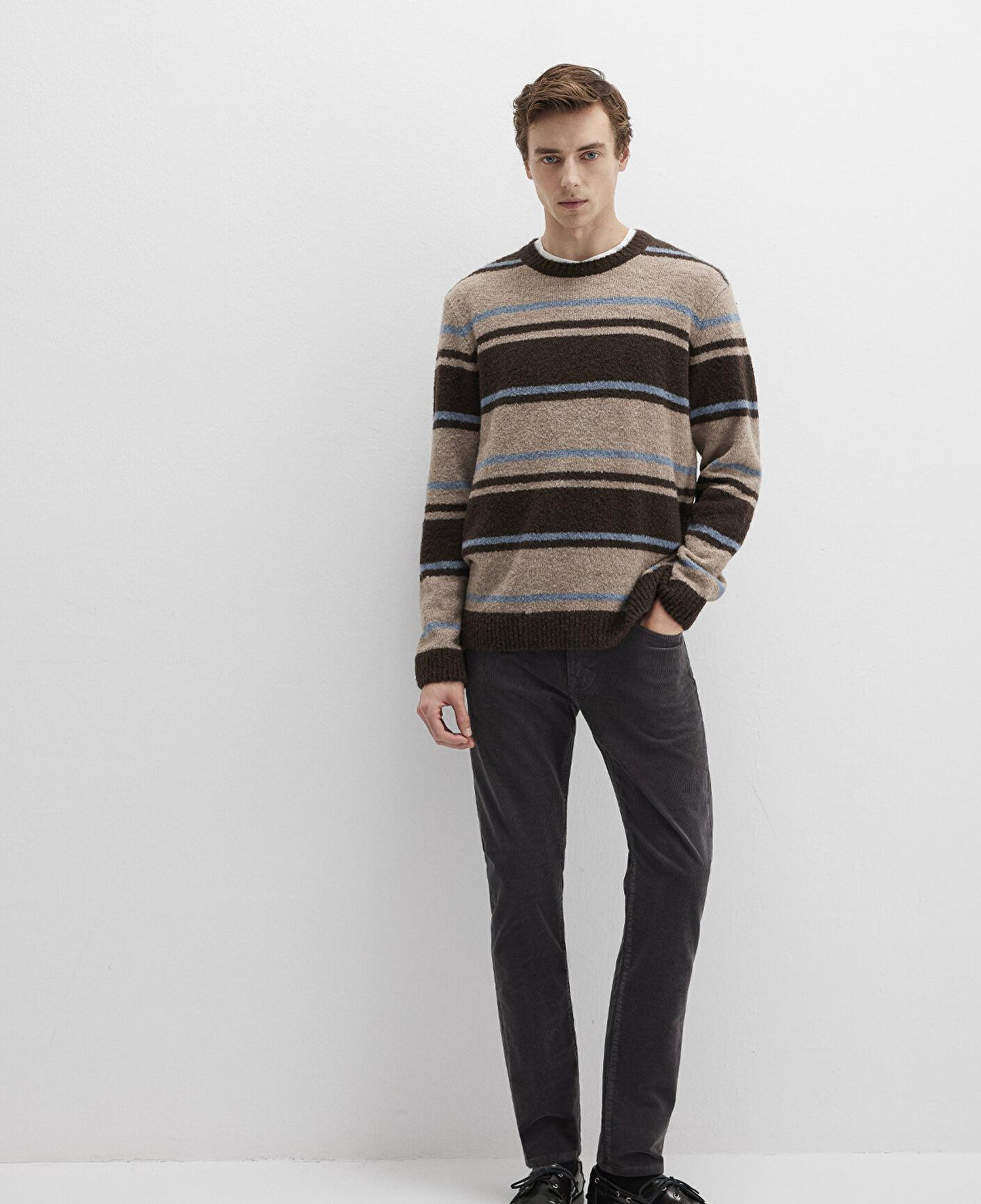 Mavi Marcus Koyu Gri Kadife Pantolon 0035182643