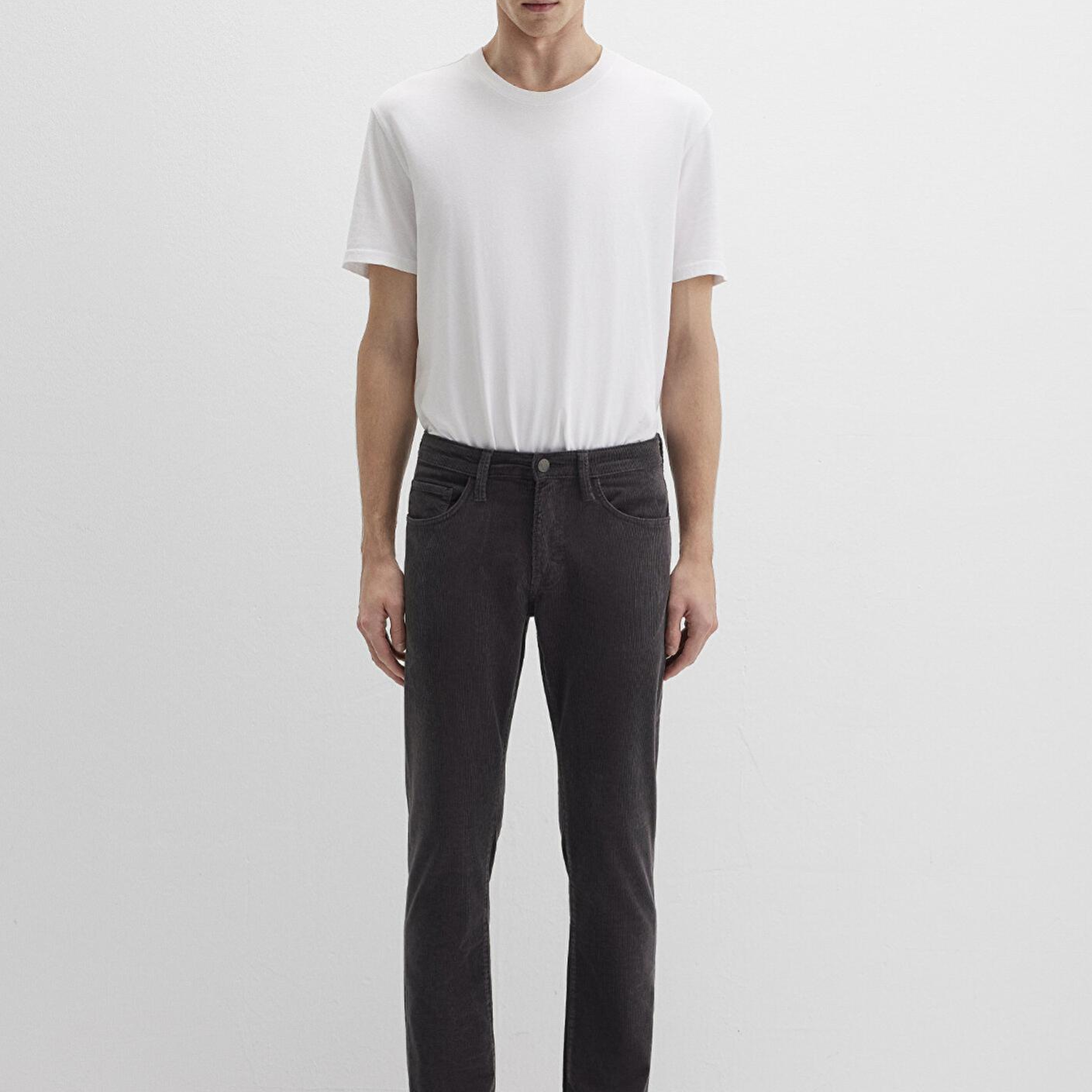 Mavi Marcus Koyu Gri Kadife Pantolon 0035182643