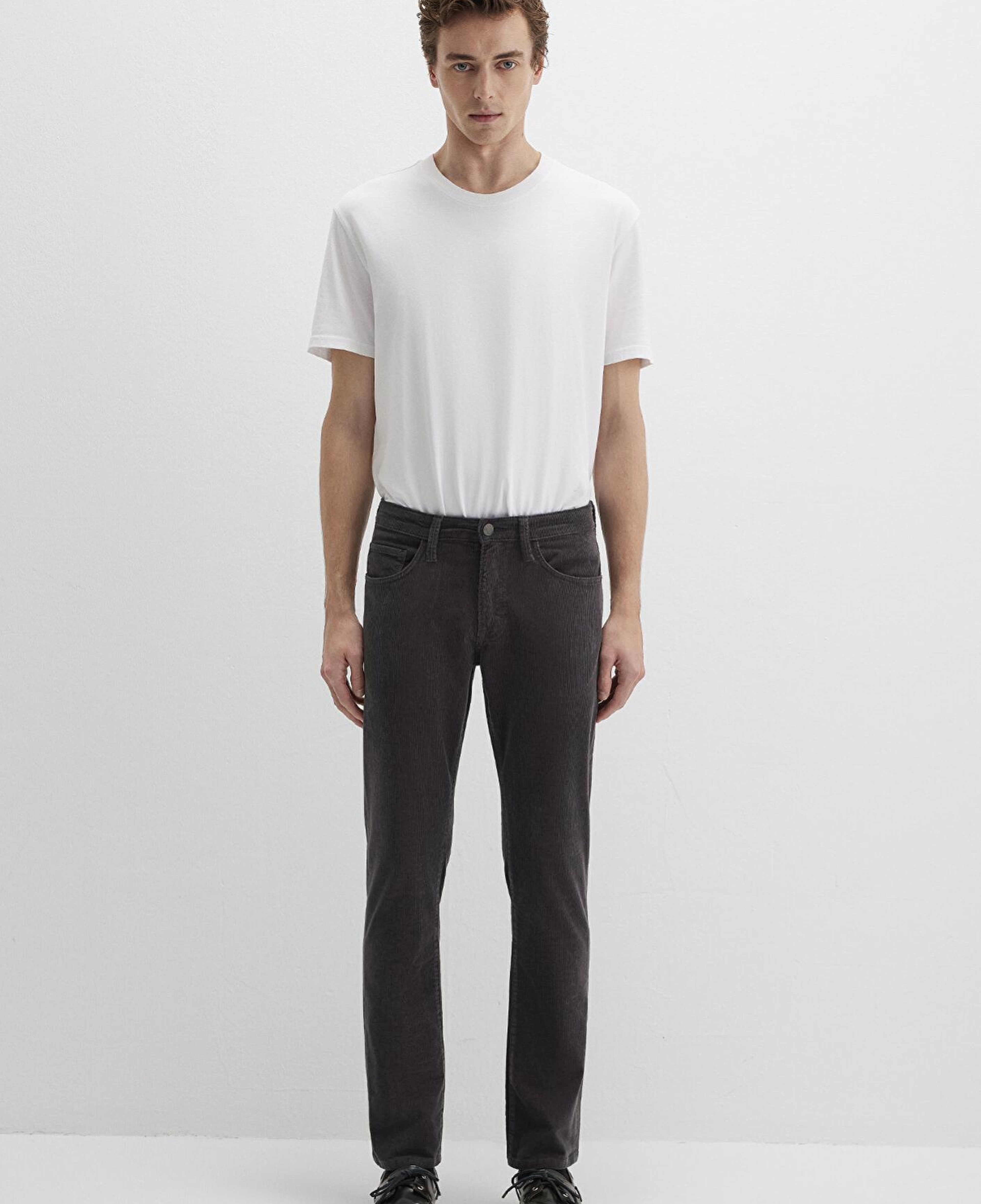 Mavi Marcus Koyu Gri Kadife Pantolon 0035182643