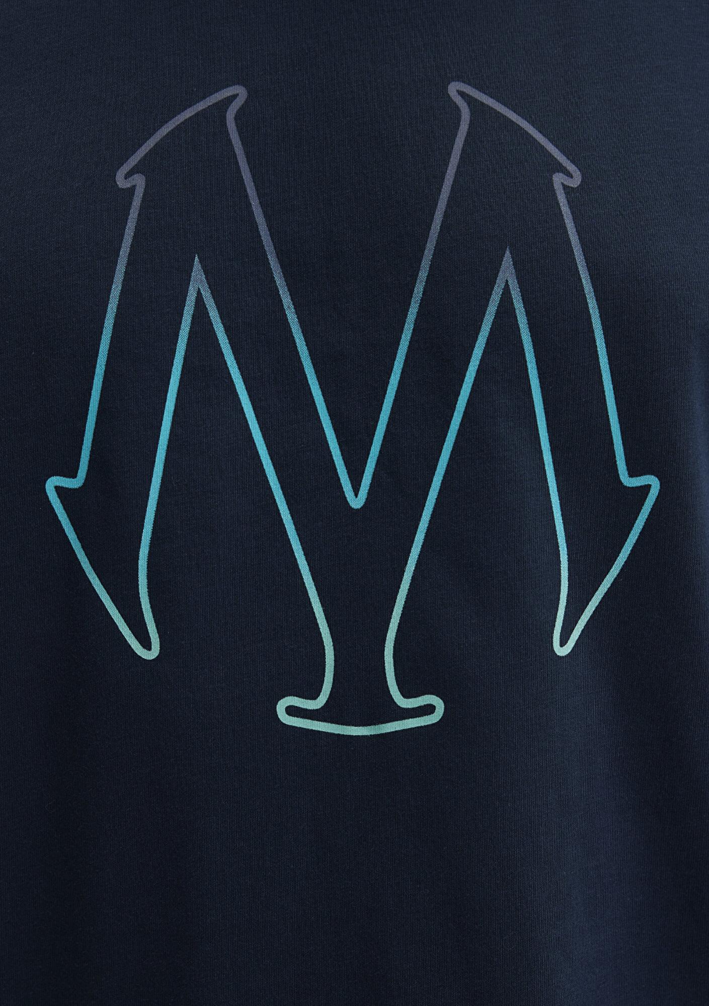 Mavi Mavi Logo Baskılı Lacivert Tişört Regular Fit / Normal Kesim 0610635-70490