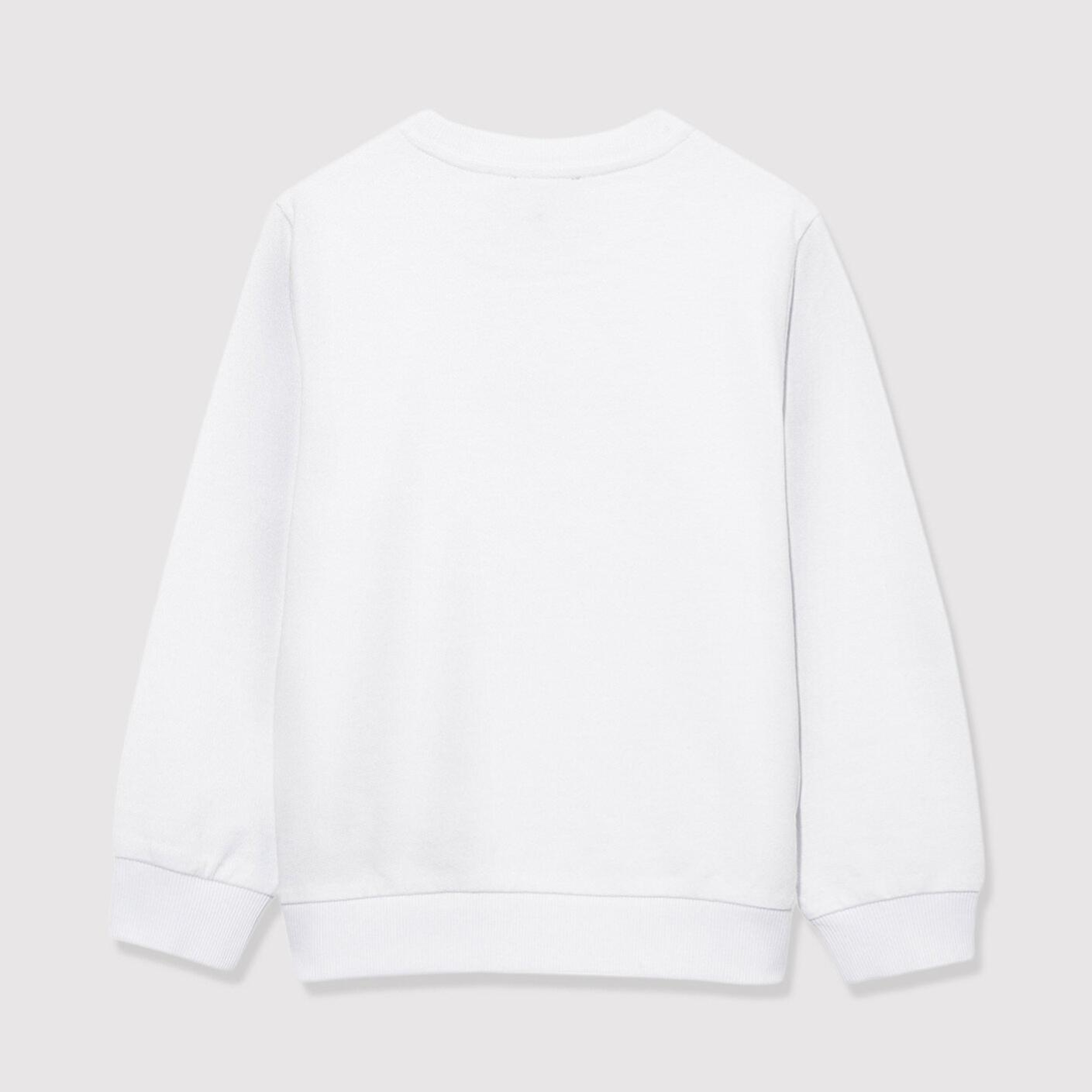 Mavi Miav Baskılı Beyaz Çocuk Sweatshirt 6610031-620