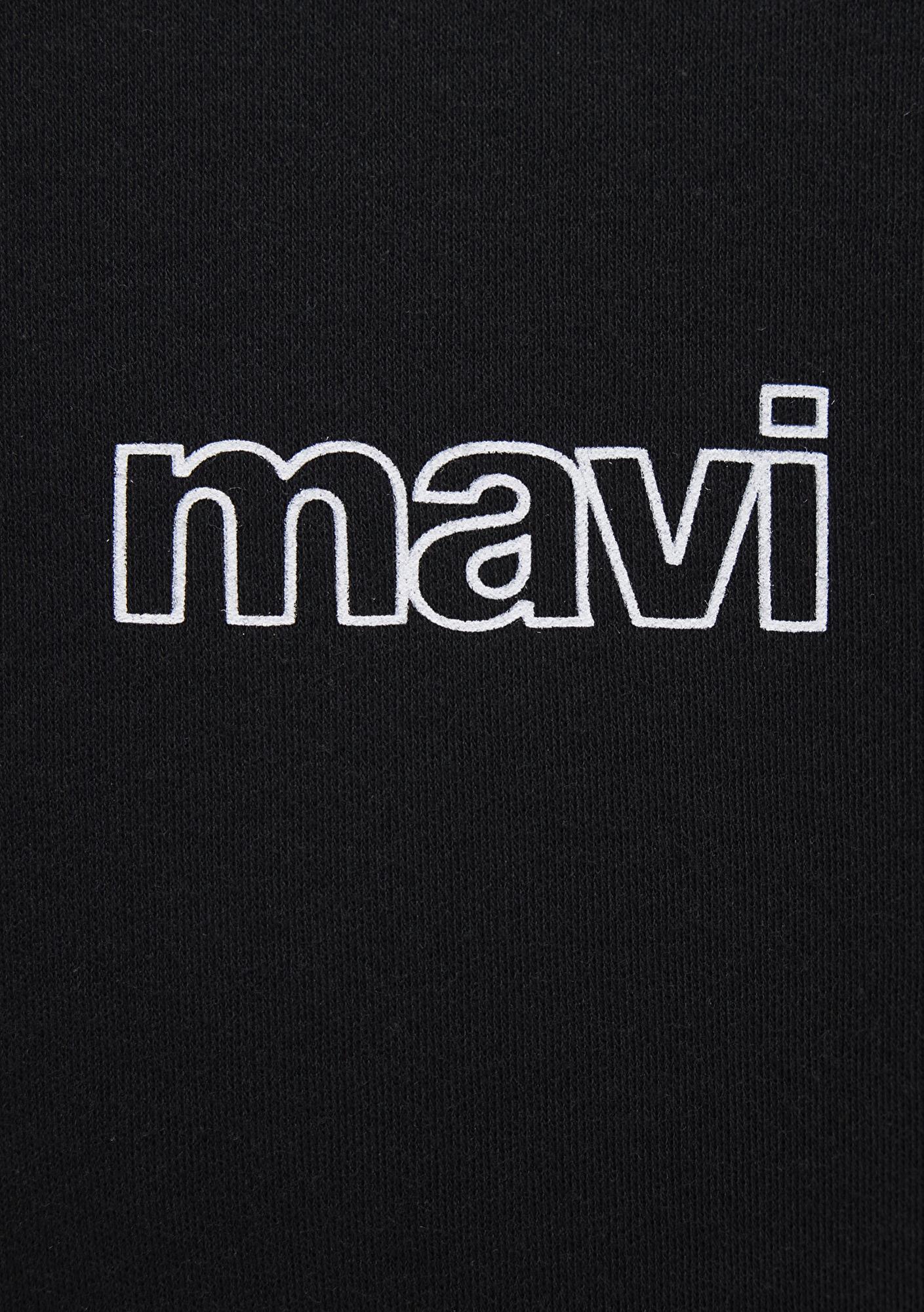 Mavi Mavi Logo Baskılı Siyah İnterlok Tişört Slim Fit / Dar Kesim 0610360-900